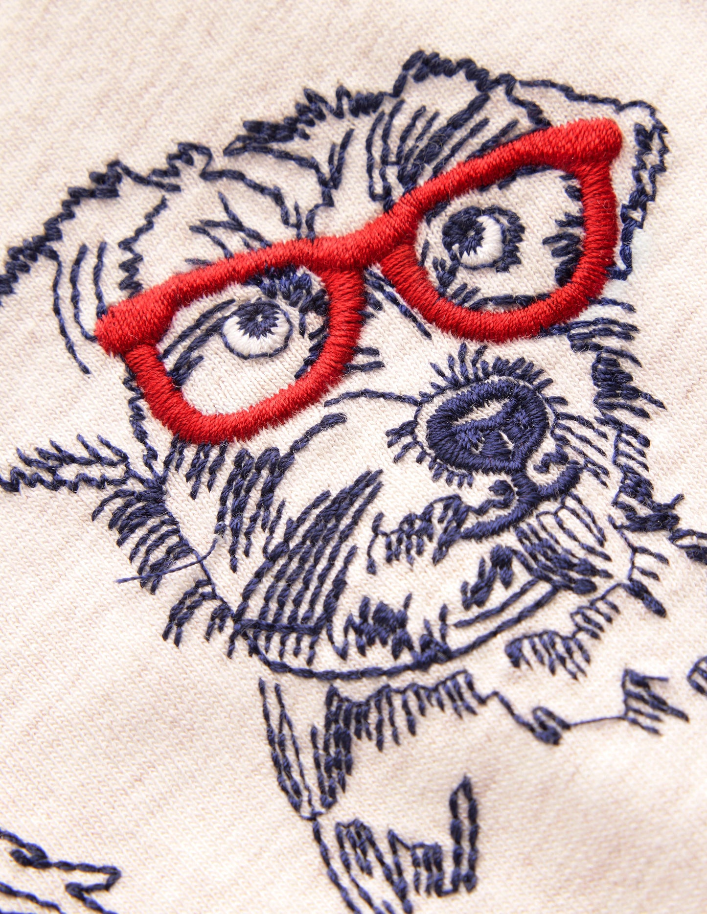 Stitch Logo T-Shirt -Oatmeal Marl Dogs