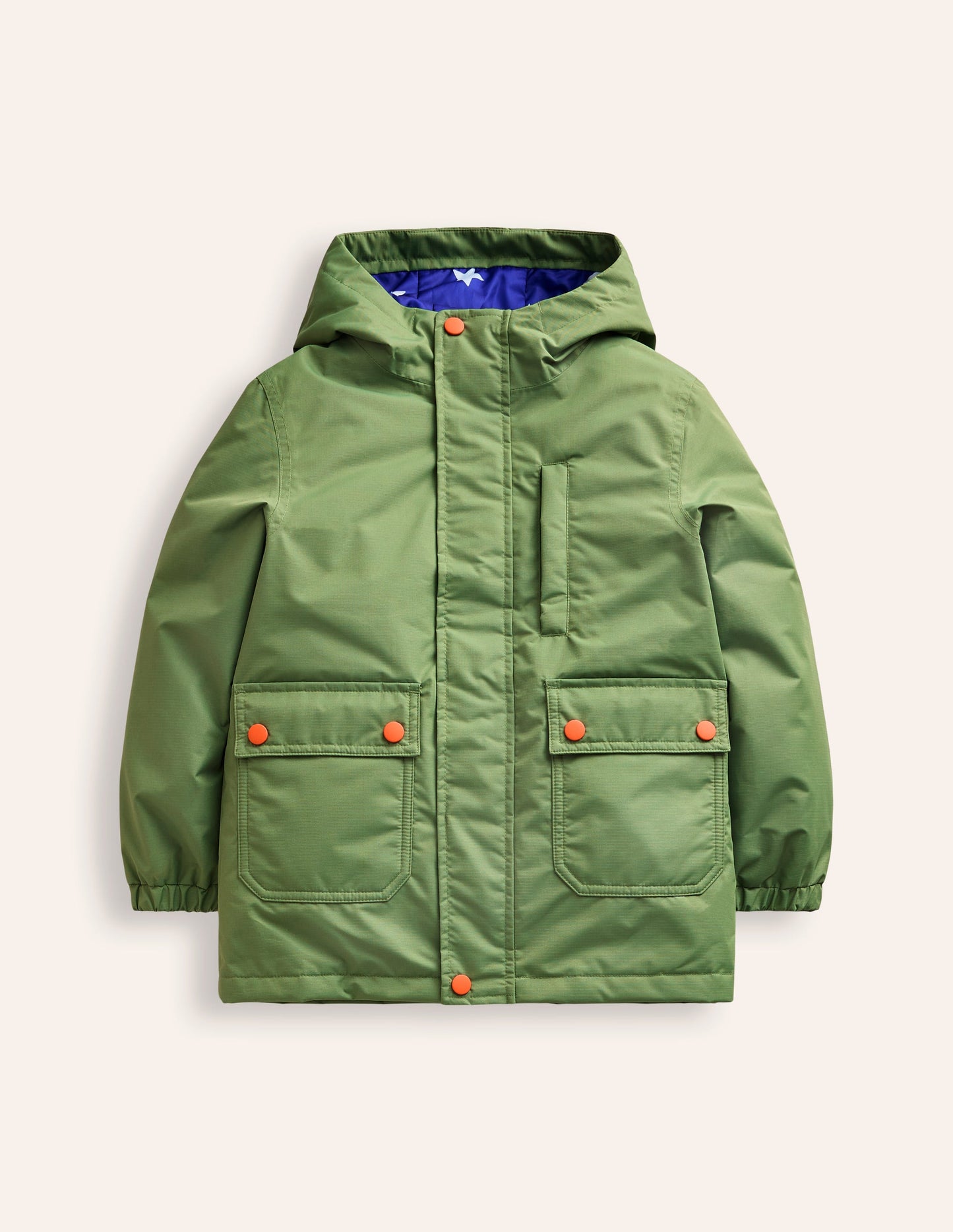 4-in-1 Waterproof Coat-Safari Green