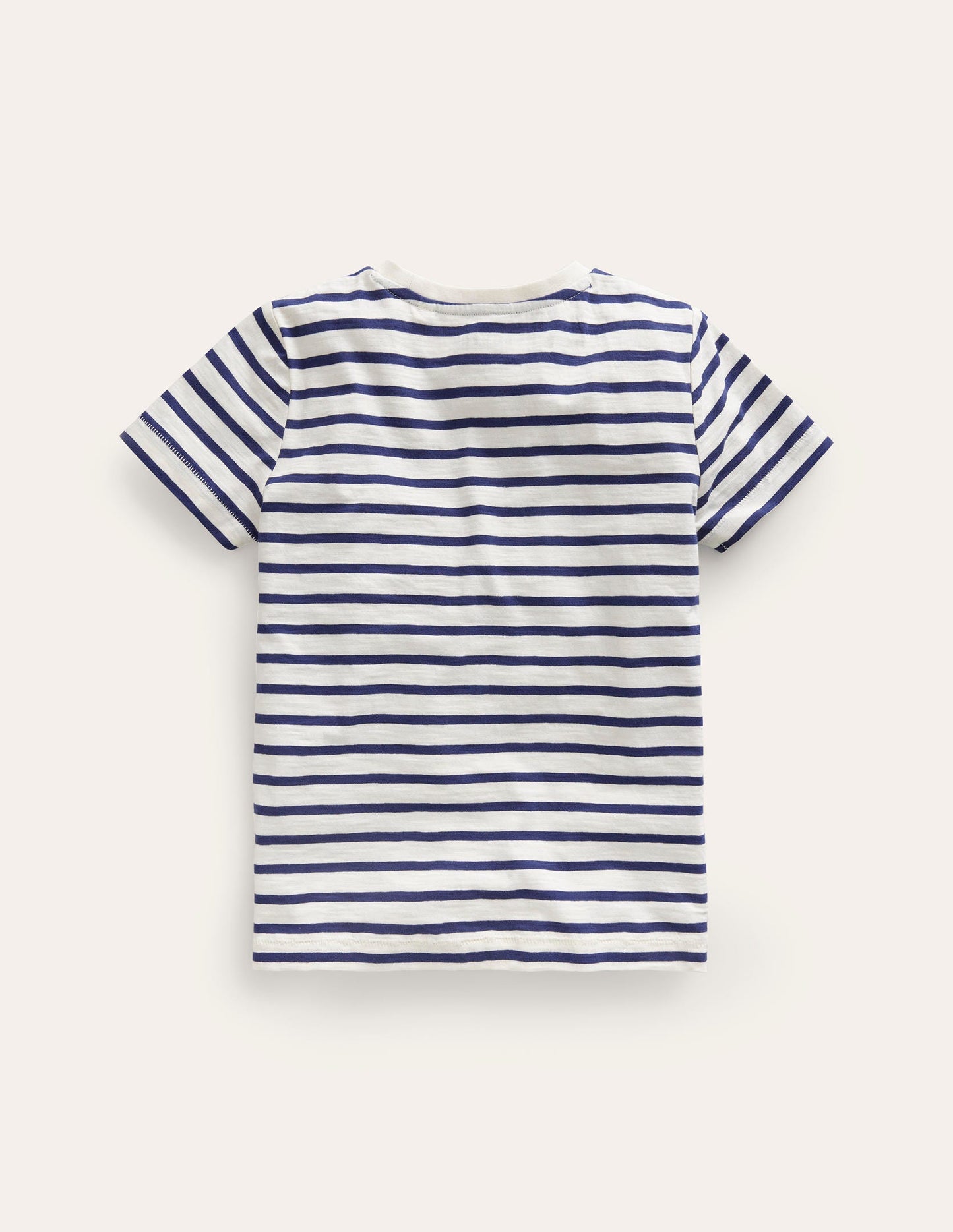 Everyday Short Sleeve T-Shirt-Ivory/College Navy