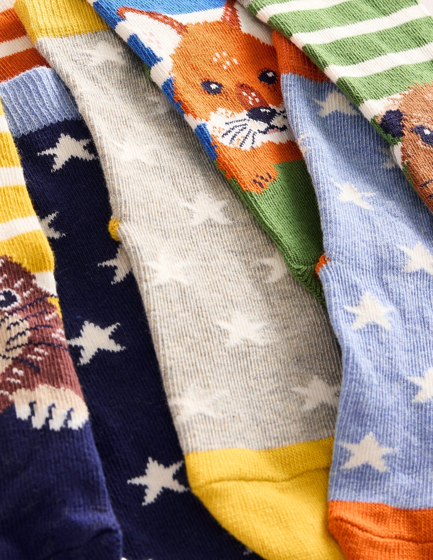 Socks 7 Pack-Multi Woodland Animals