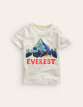 Everest T-shirt-Ivory Mountain