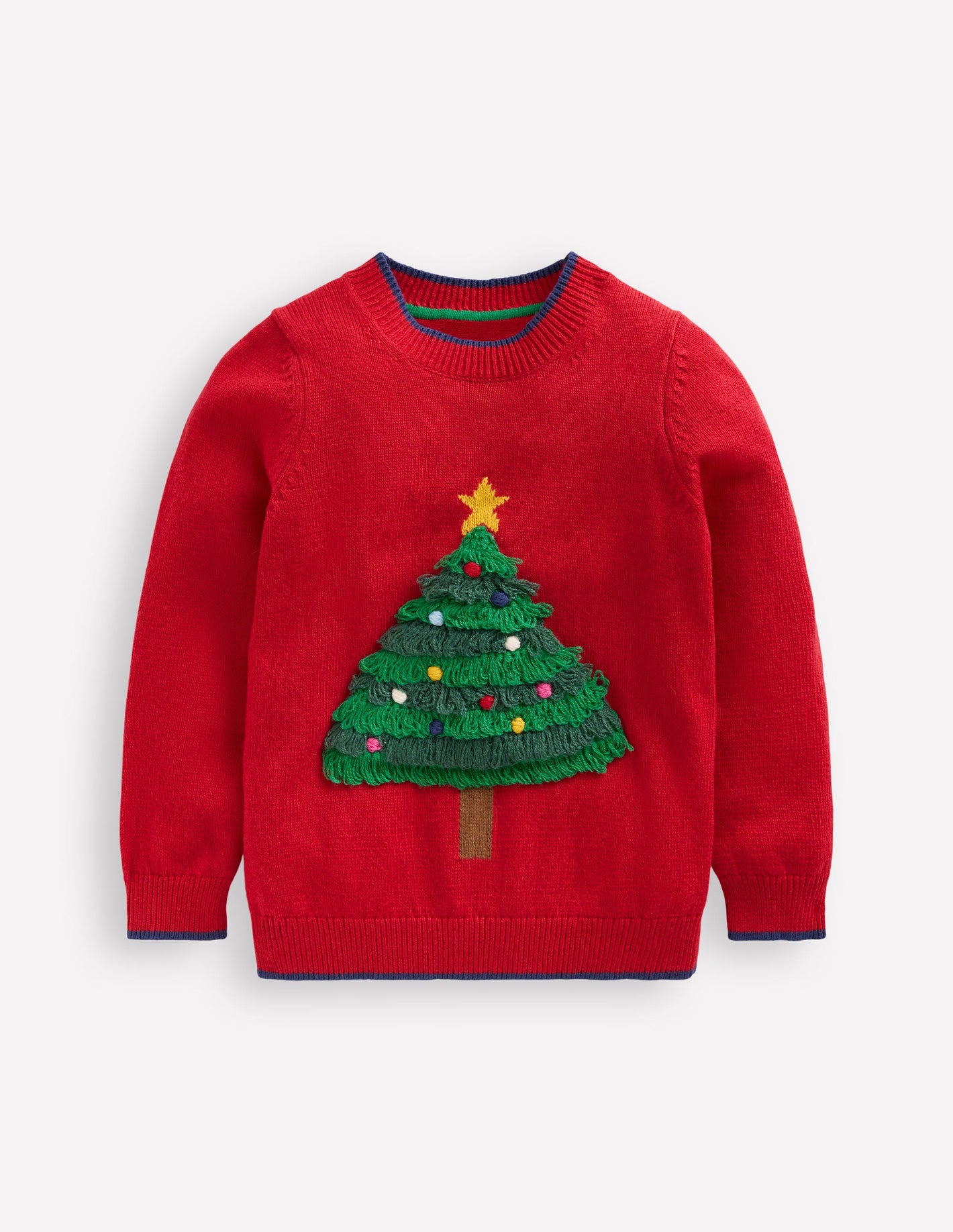 Fun Logo Jumper -Poppy Red Tree