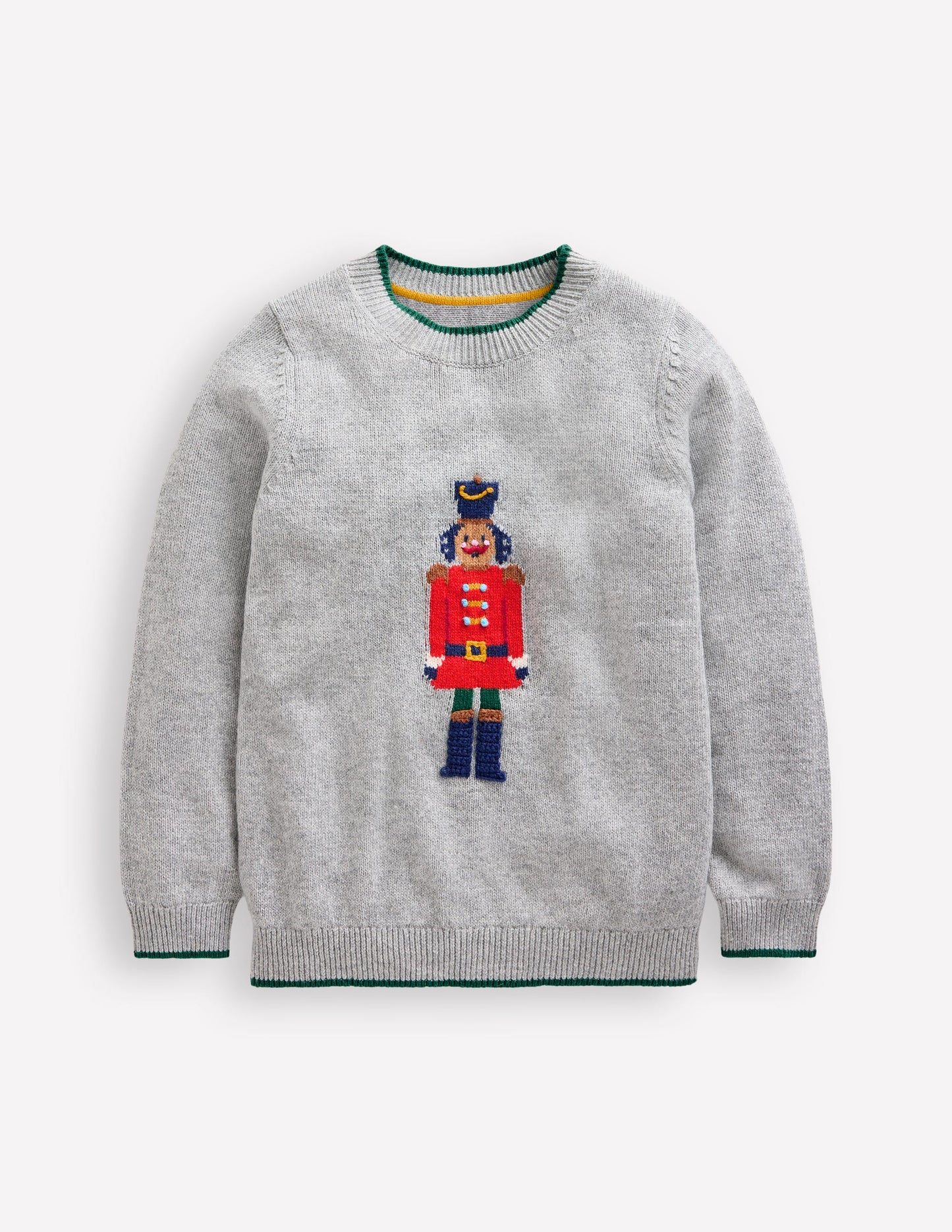 Fun Logo Jumper -Grey Marl Nutcracker