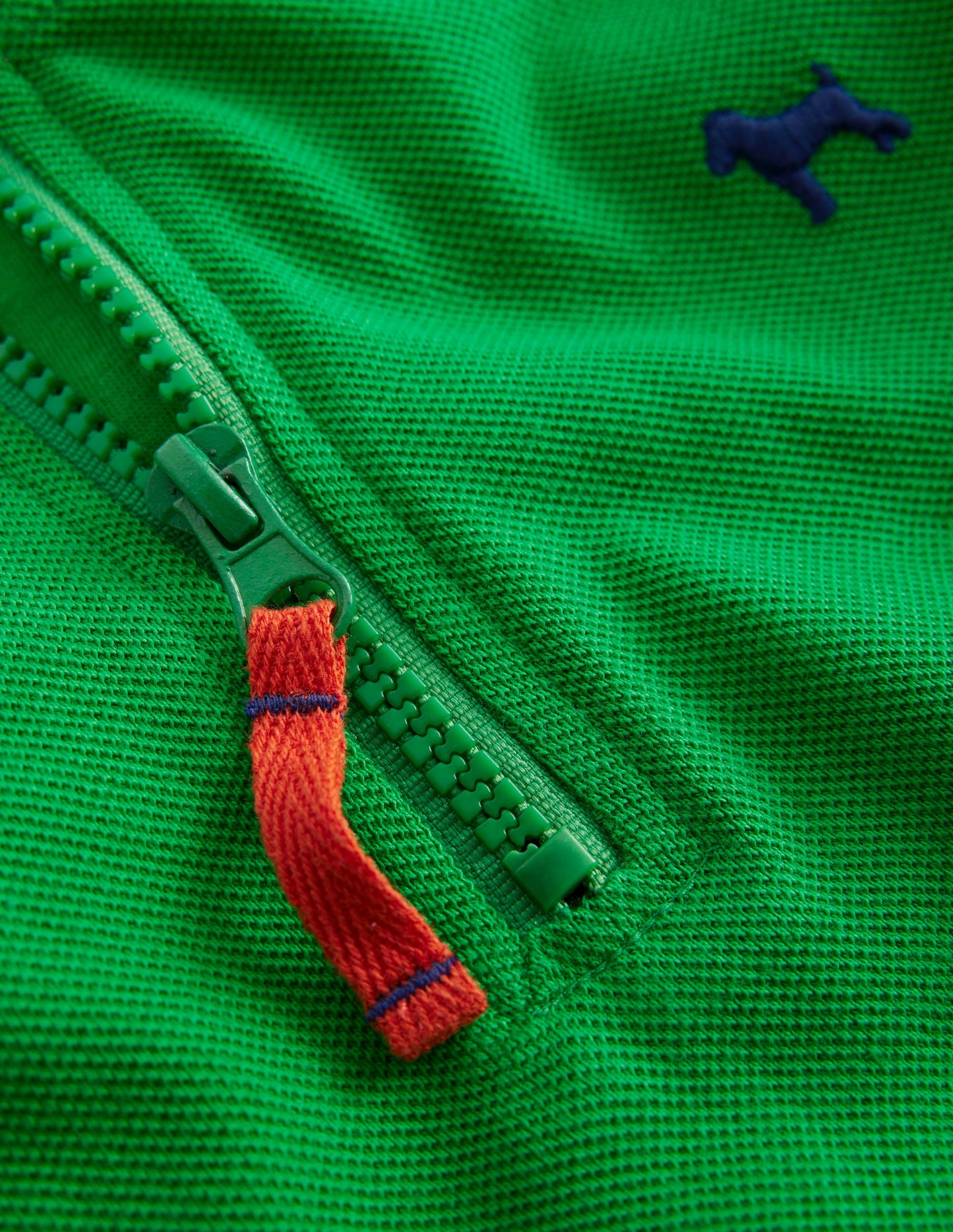 Pique Polo Half Zip-Sapling Green