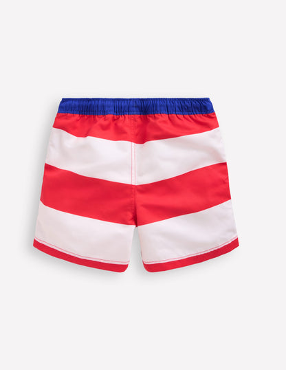 Swim Shorts -Poppy Red Shark