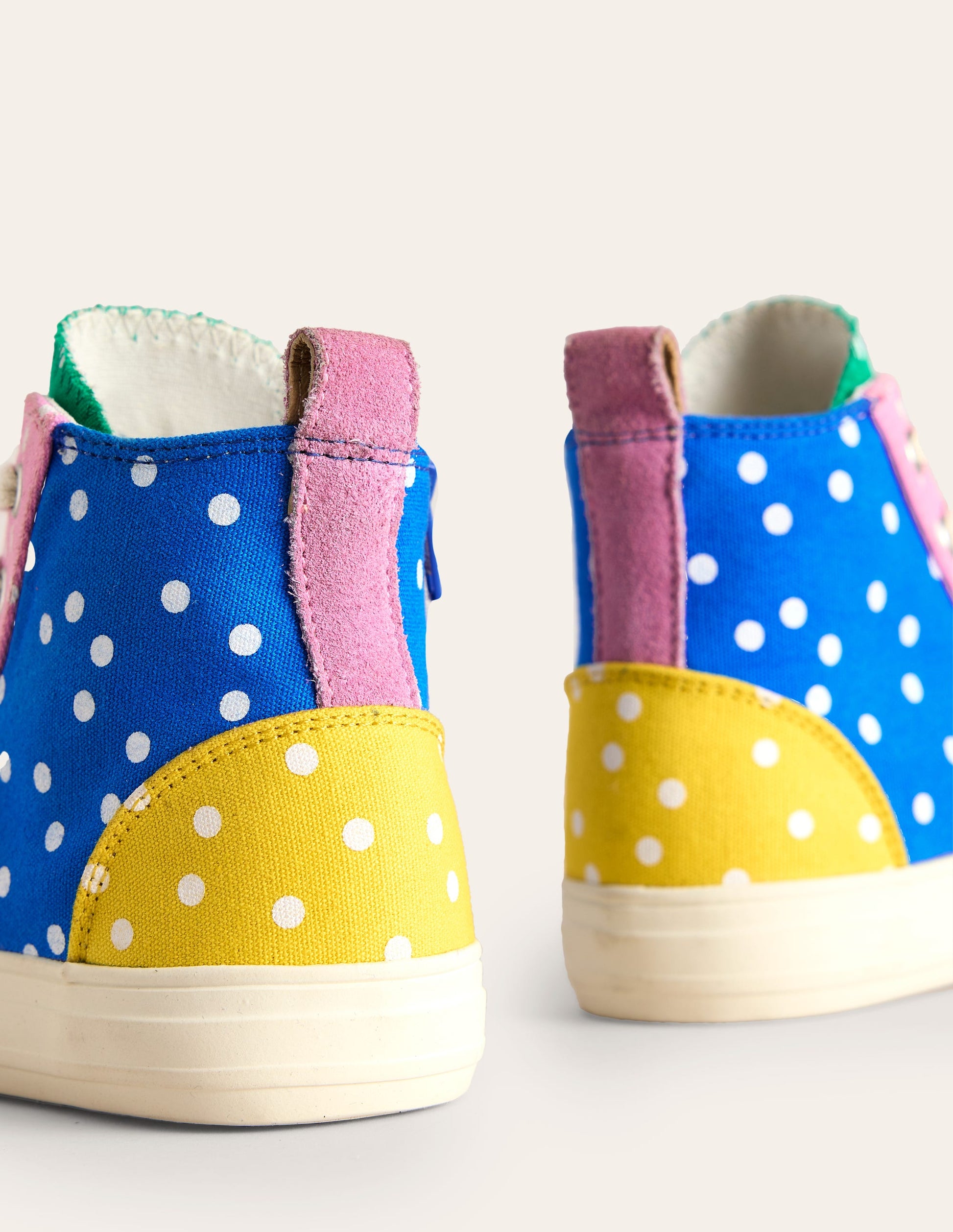 Canvas High Tops-Multi Spots-3