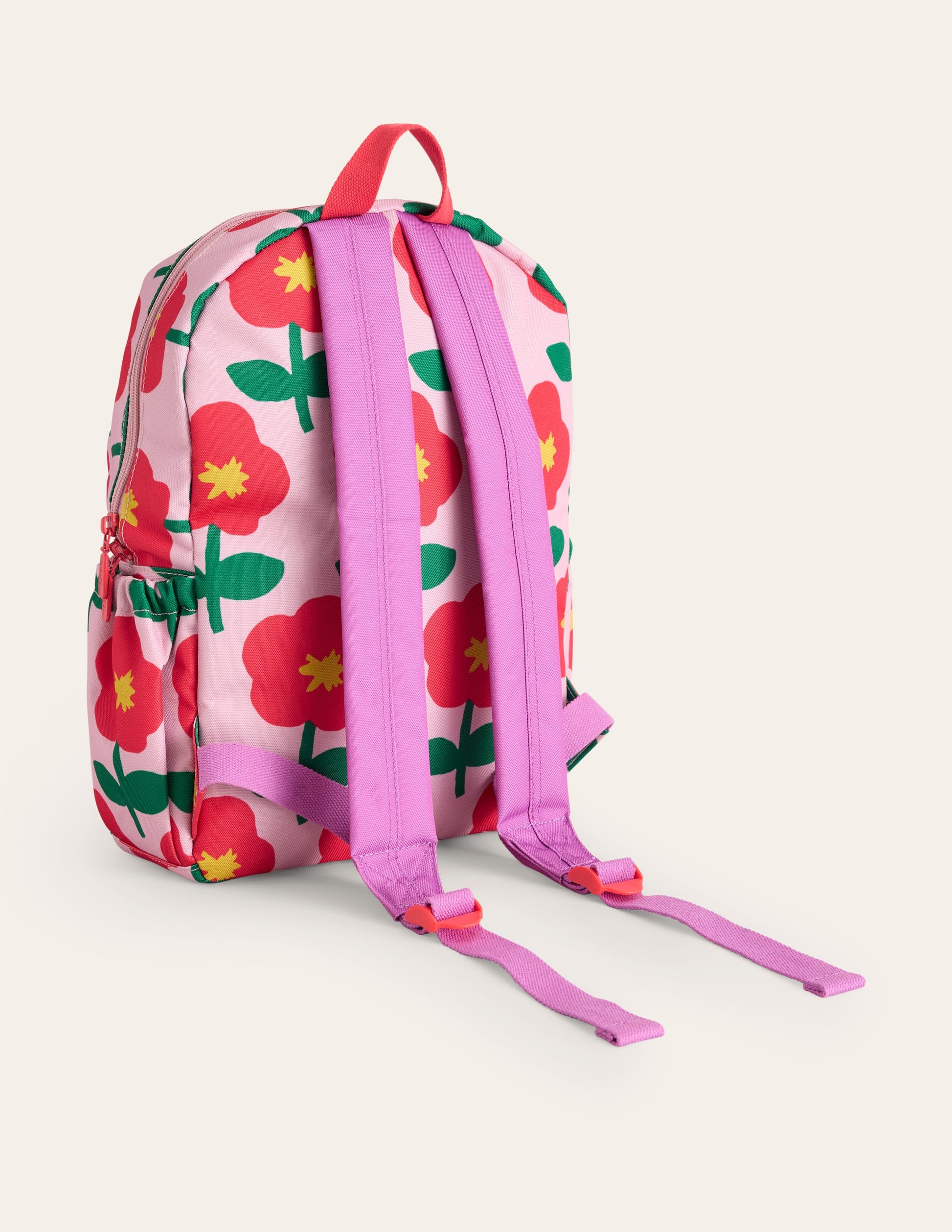 Backpack-Vintage Pink Cut Out Flower-2