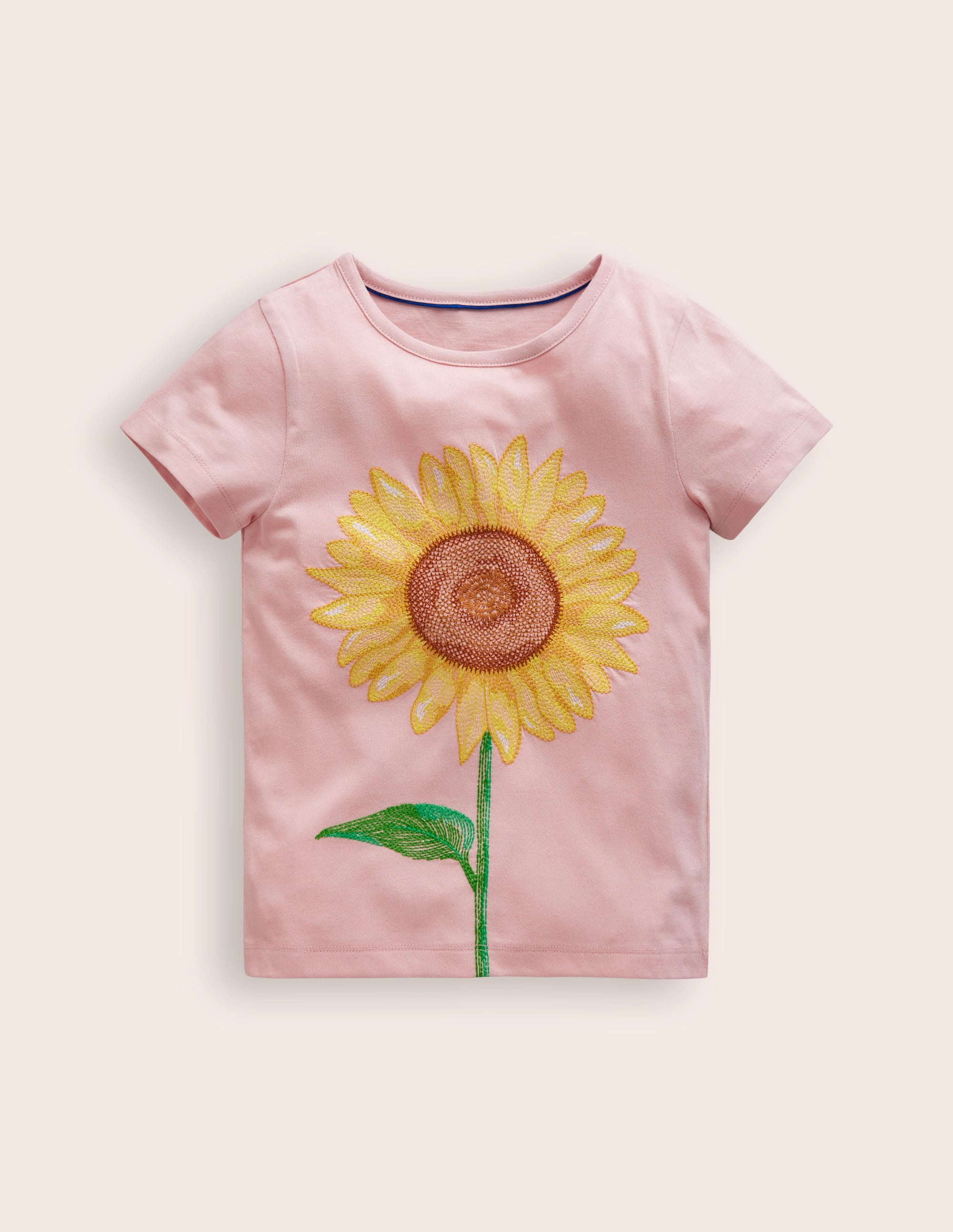 Superstitch Logo T-Shirt-Ballet Pink Sunflower - Image 1