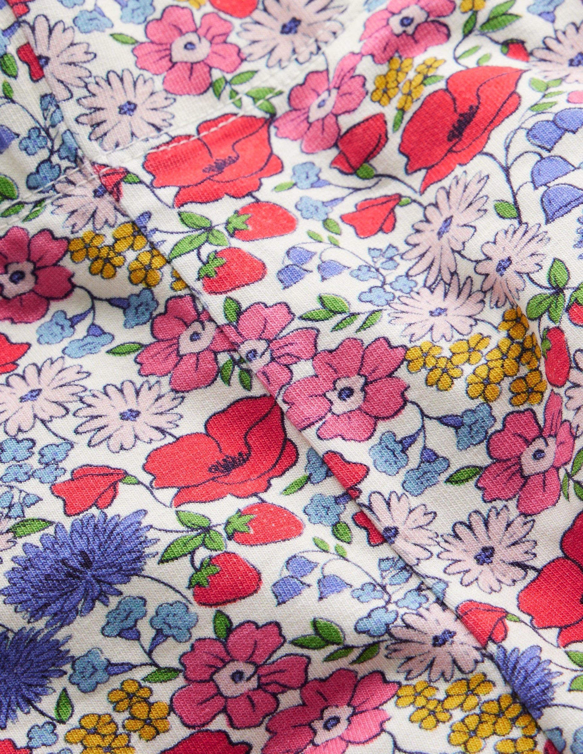 Fun Cropped Leggings-Multi Flowerbed-3