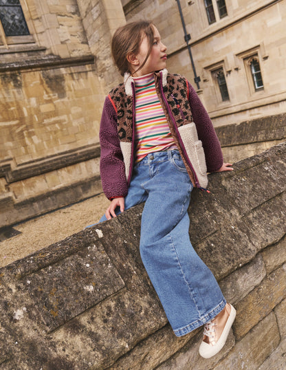 Wide Leg Trouser-Mid Vintage Blue-4