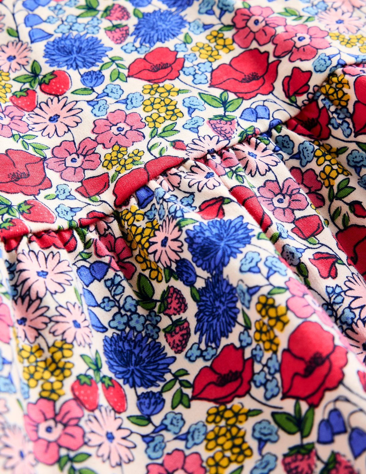 Strappy Drop Waist Dress-Multi Flowerbed-3