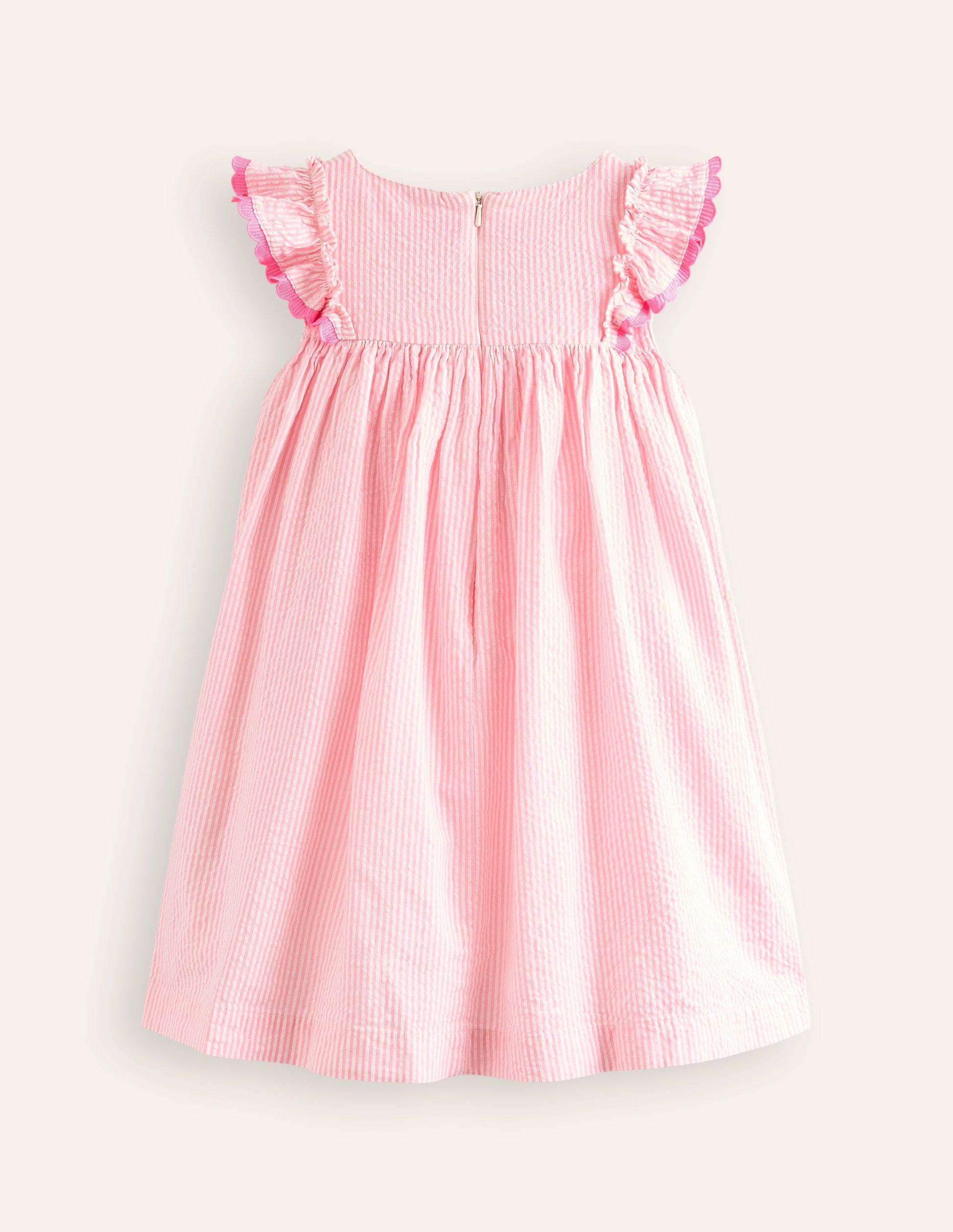 Flutter Fruit Dress-Formica Pink/ Ivory Raspberry-2