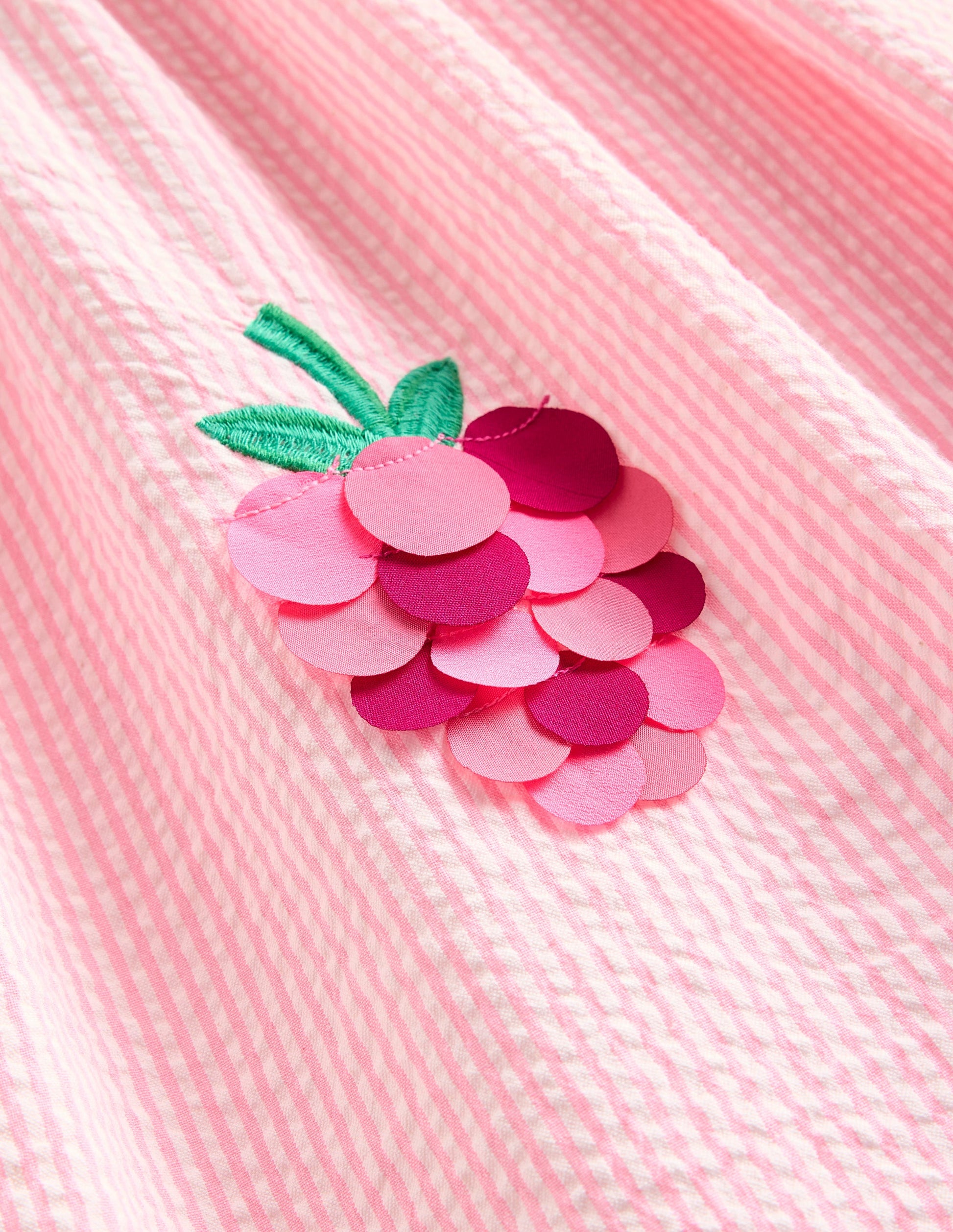 Flutter Fruit Dress-Formica Pink/ Ivory Raspberry-3
