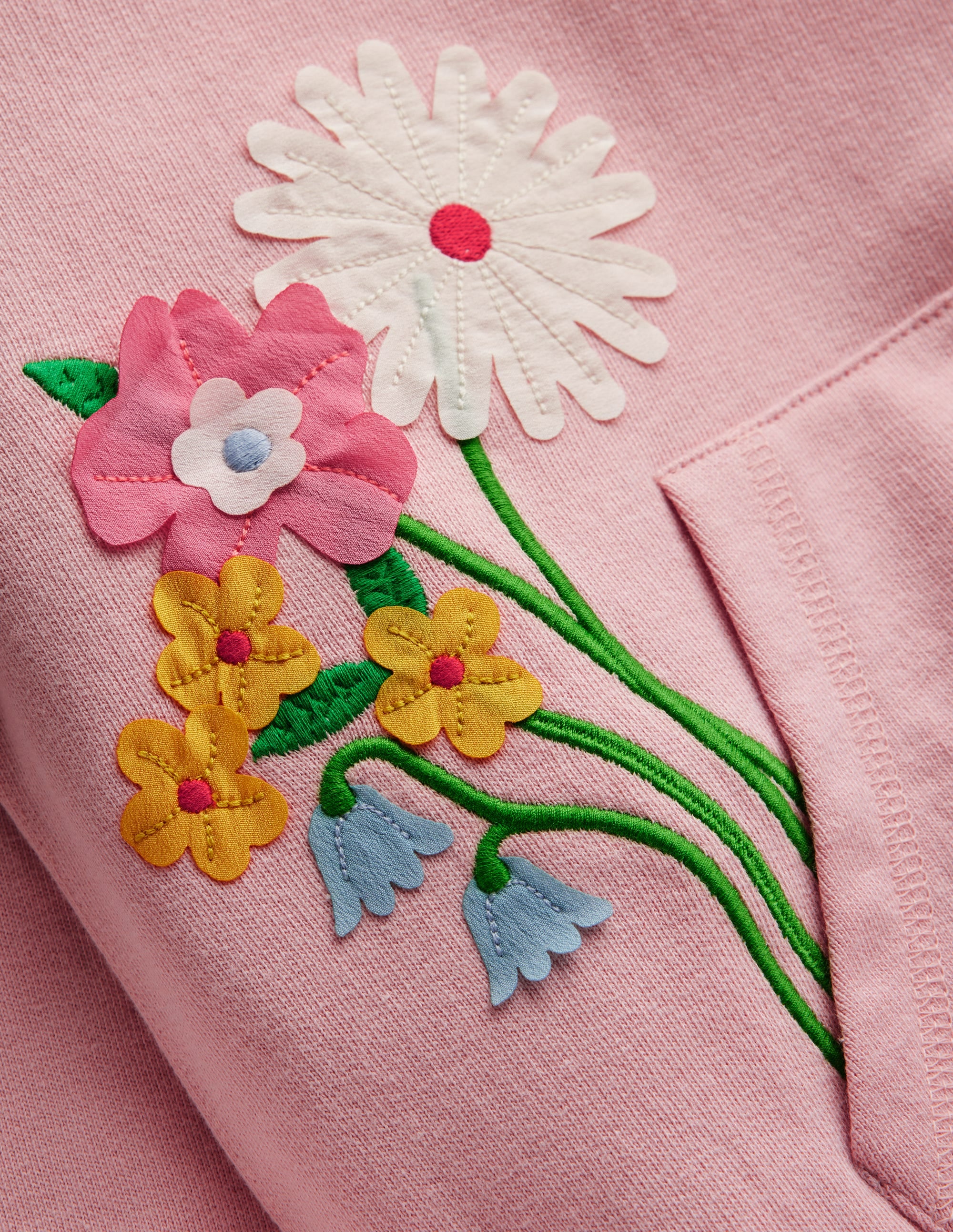 Superstitch Hoodie-Ballet Pink Flowers - Image 3