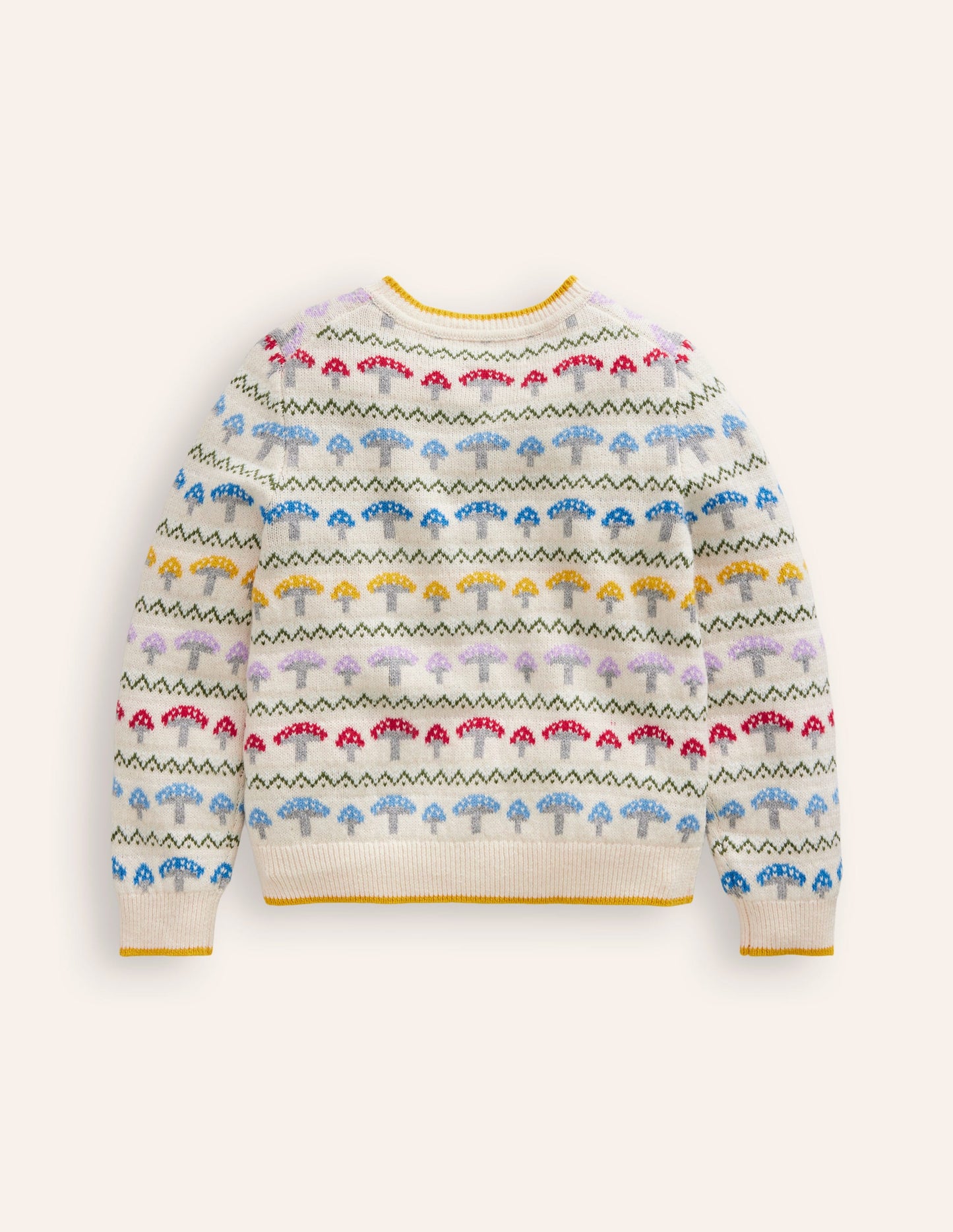 Edie Fair Isle Cardigan-Ecru Toadstool Fair Isle