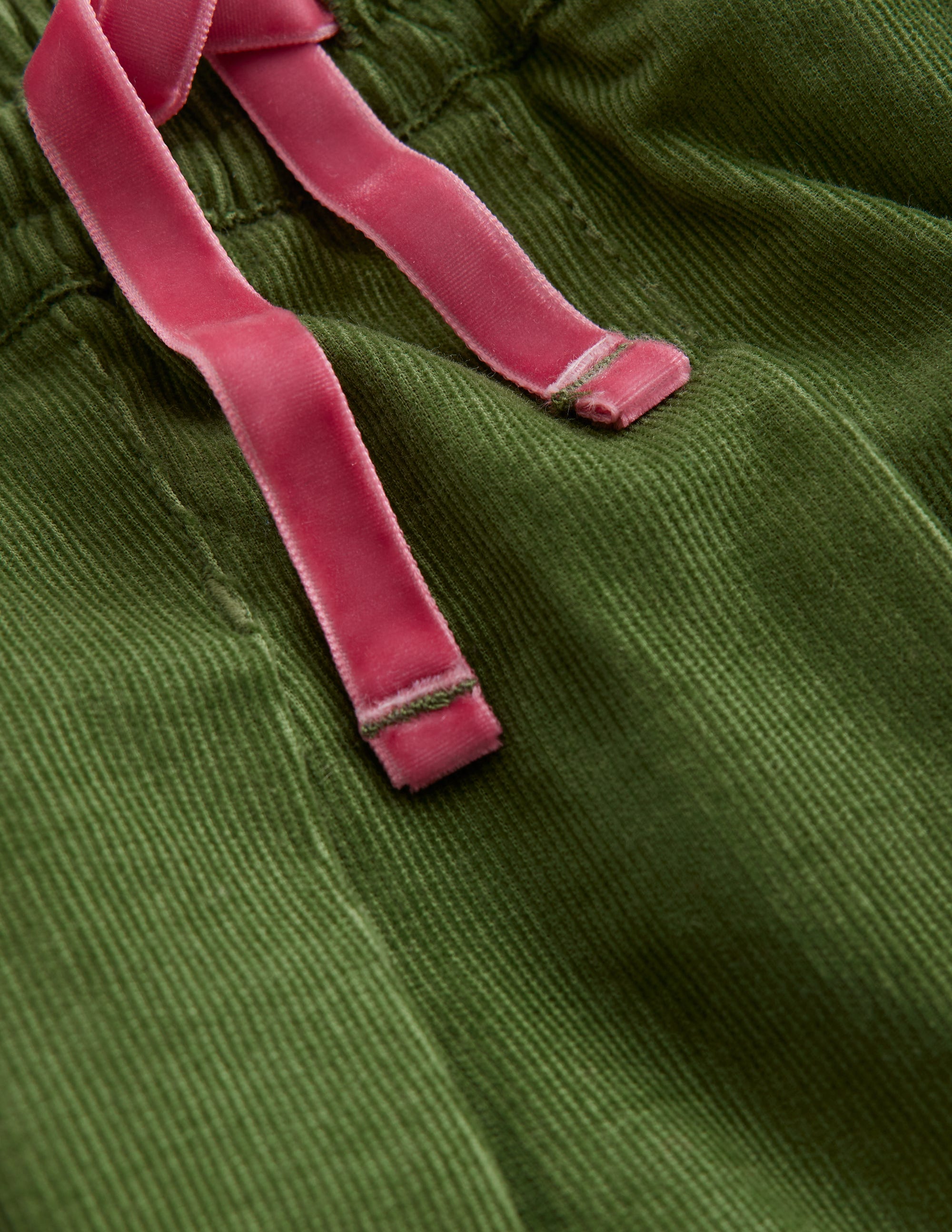 Pull-On Twirly Pleated Skirt-Iguana Green Cord - Image 3