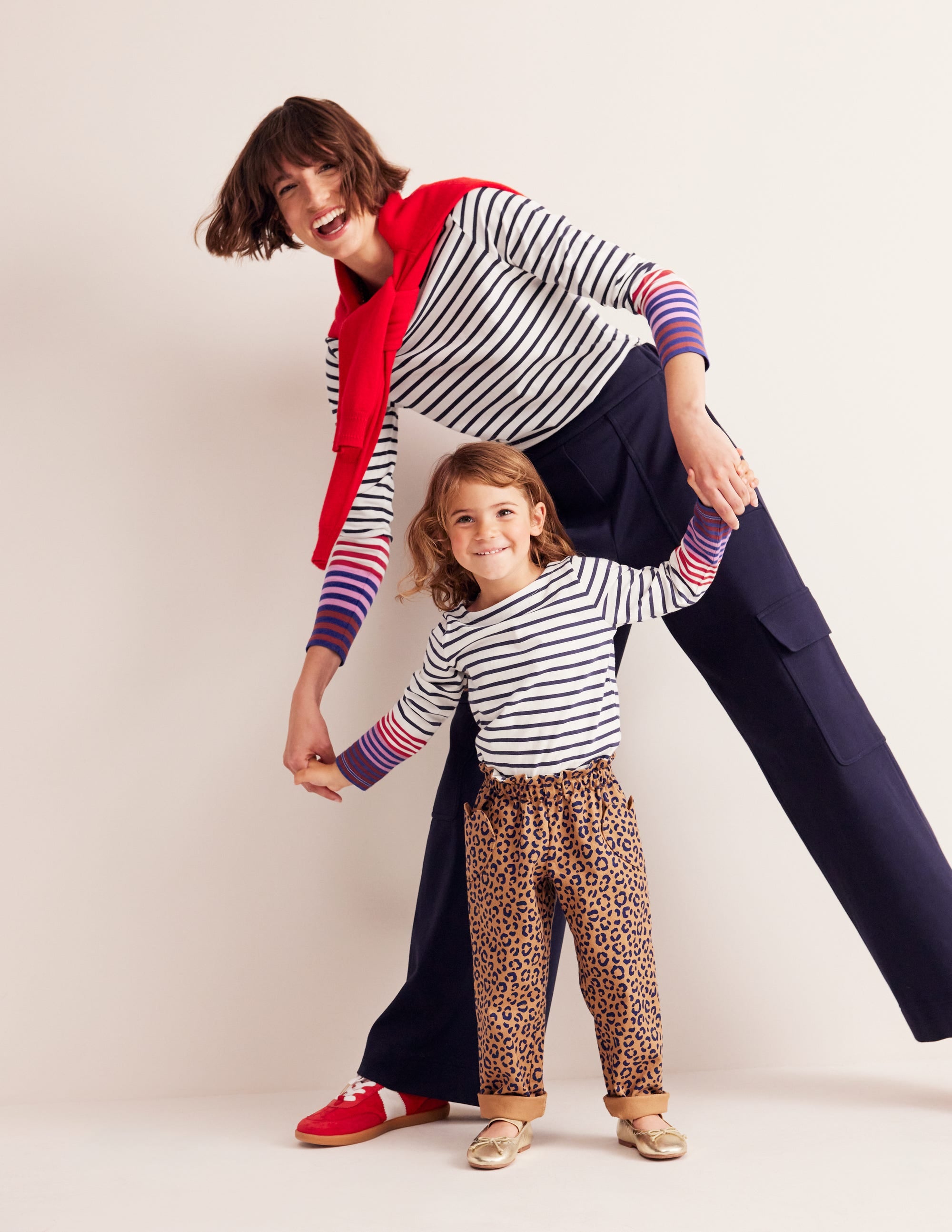 Heart Pocket Pull On Trousers-Leopard - Image 4