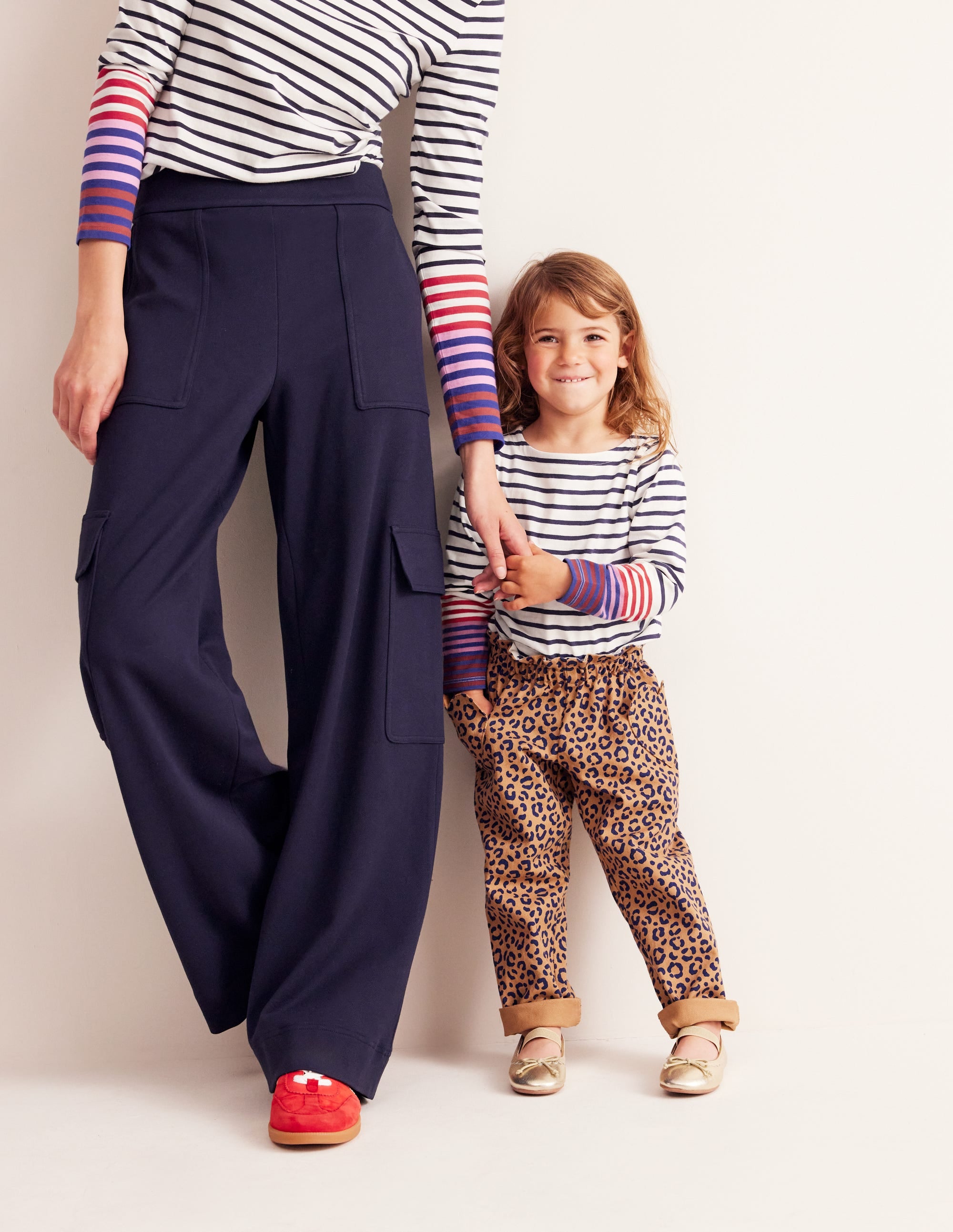 Heart Pocket Pull On Trousers-Leopard - Image 9
