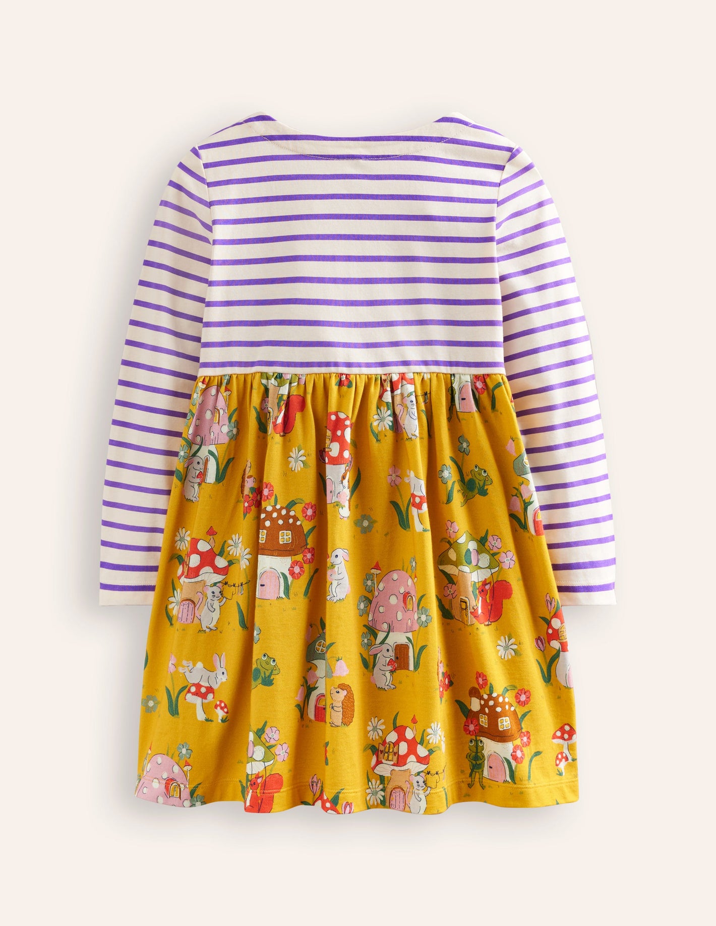 Hotchpotch Jersey Dress-Honeycomb Toadstool Village