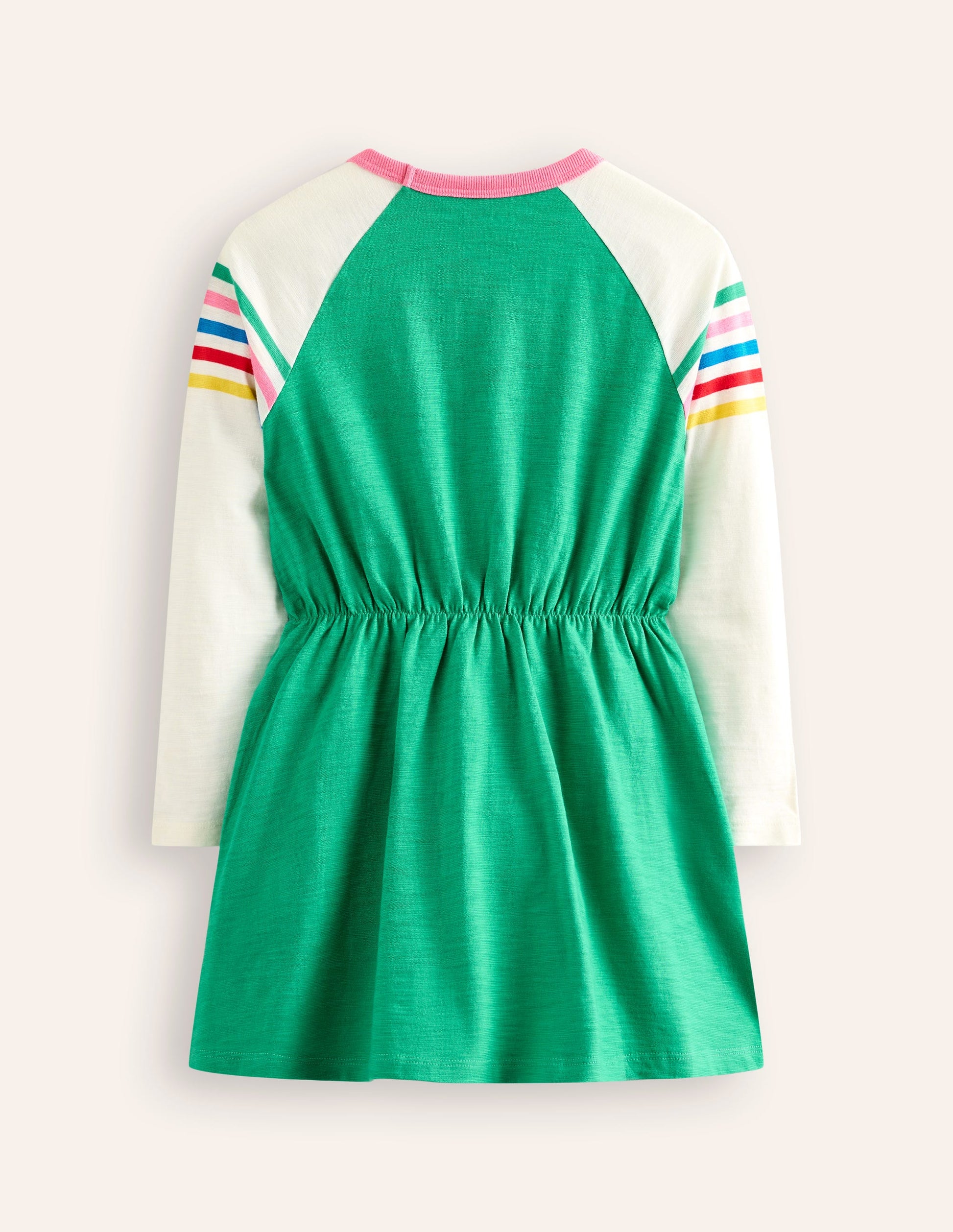 Raglan Logo Dress-Topaz Green Sausage Dog-2