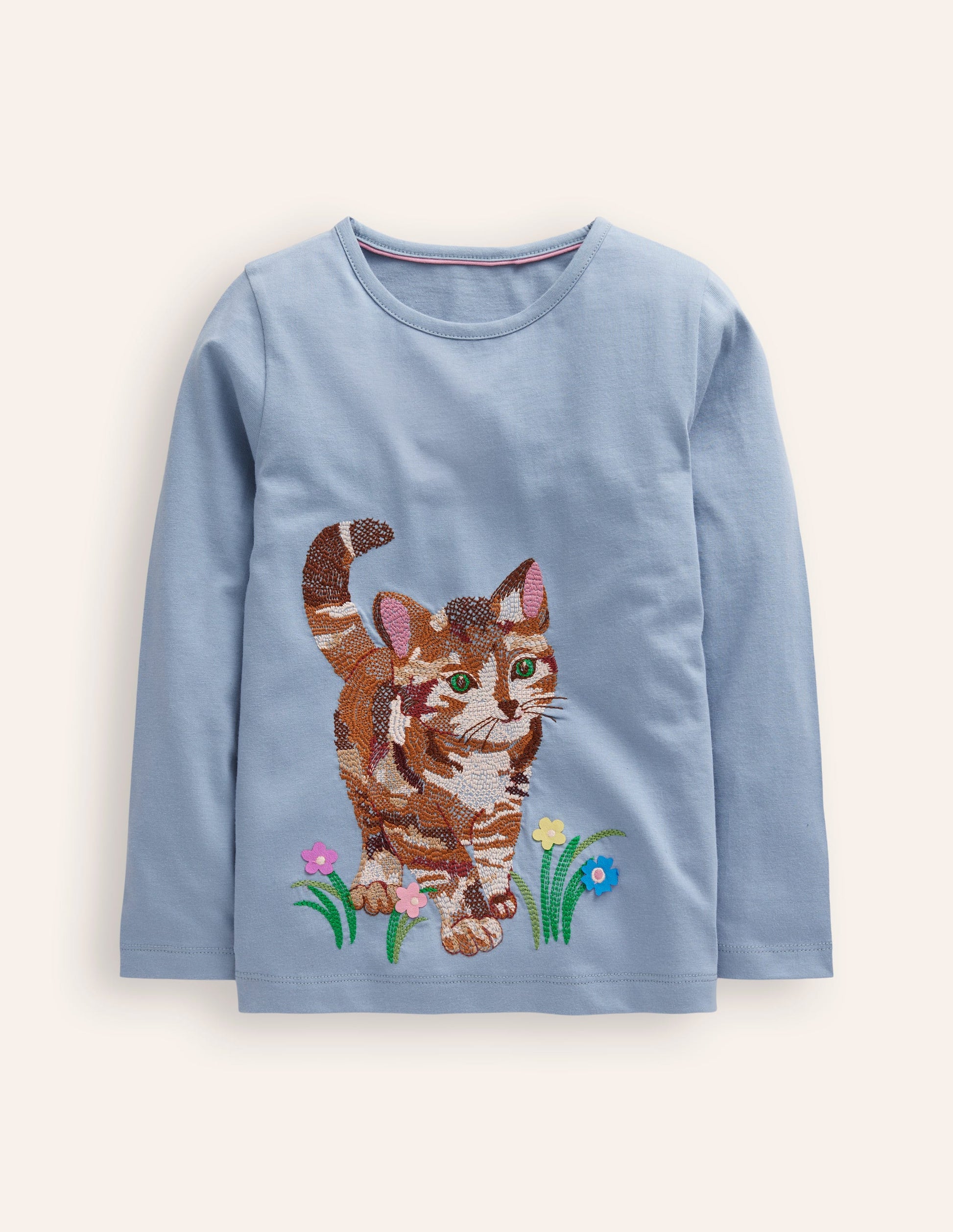 Superstitch T-Shirt-French Blue Cat-1