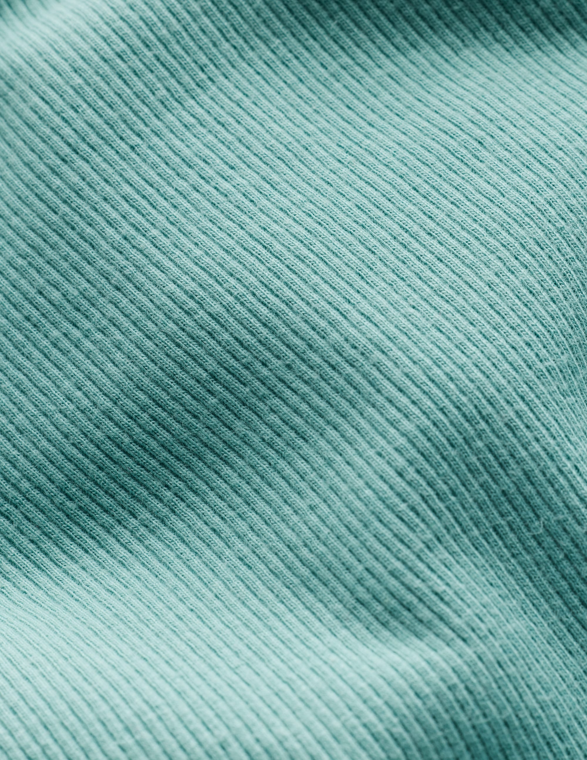 Ribbed Long Sleeve T-shirt-Brook Blue - Image 3