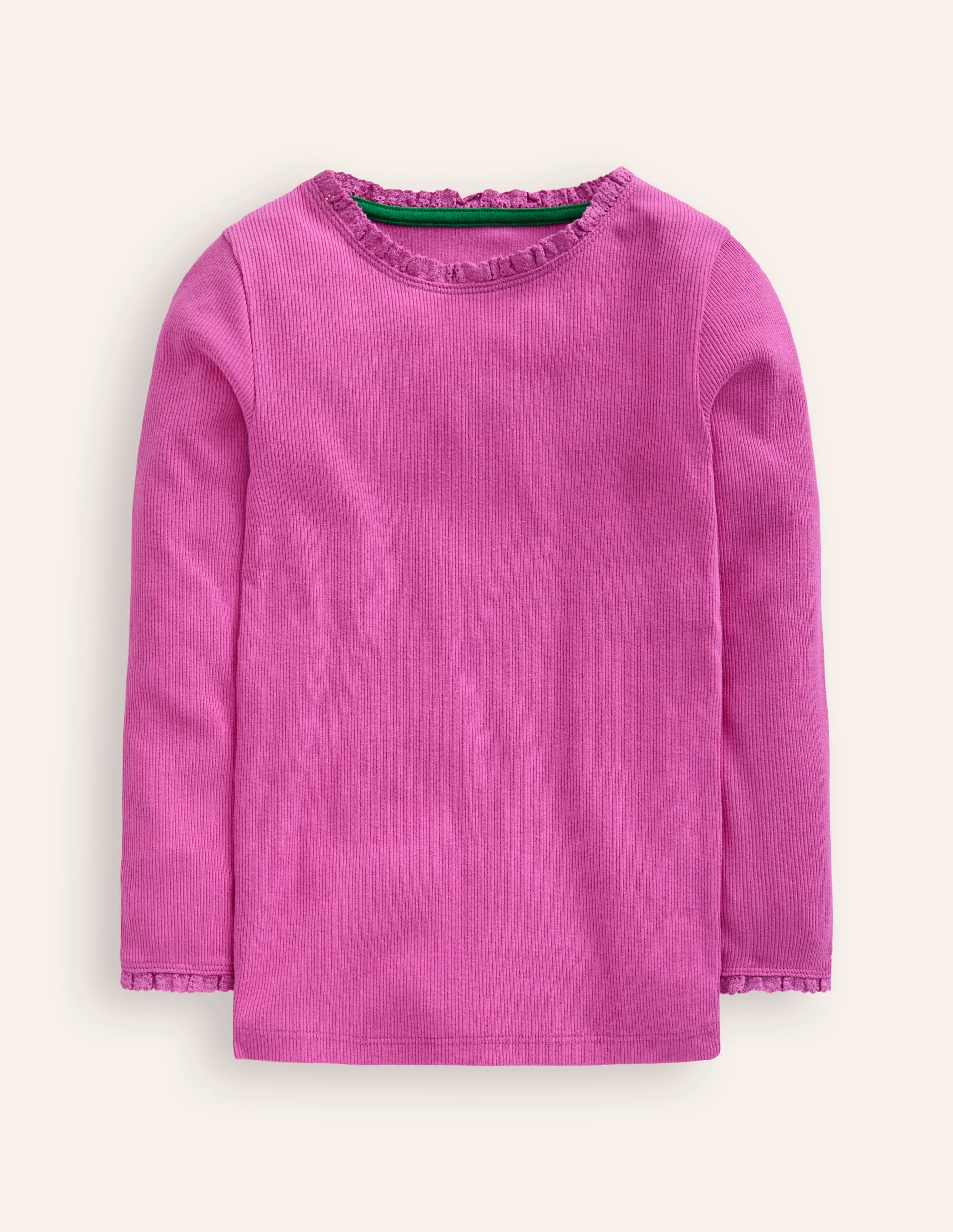 Ribbed Long Sleeve T-shirt-Purple Berry Smoothie - Image 1