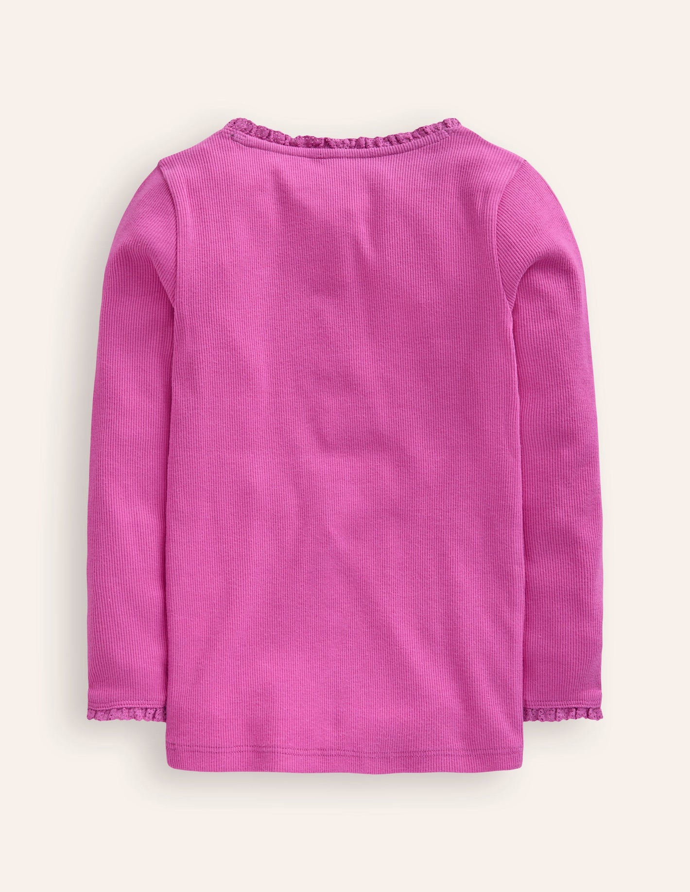 Ribbed Long Sleeve T-Shirt-Purple Berry Smoothie