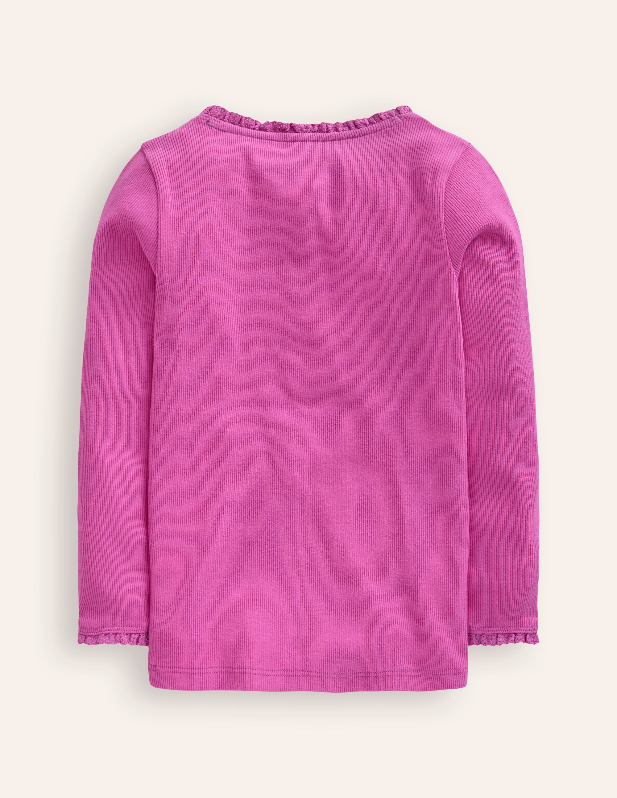 Ribbed Long Sleeve T-shirt-Purple Berry Smoothie - Image 2