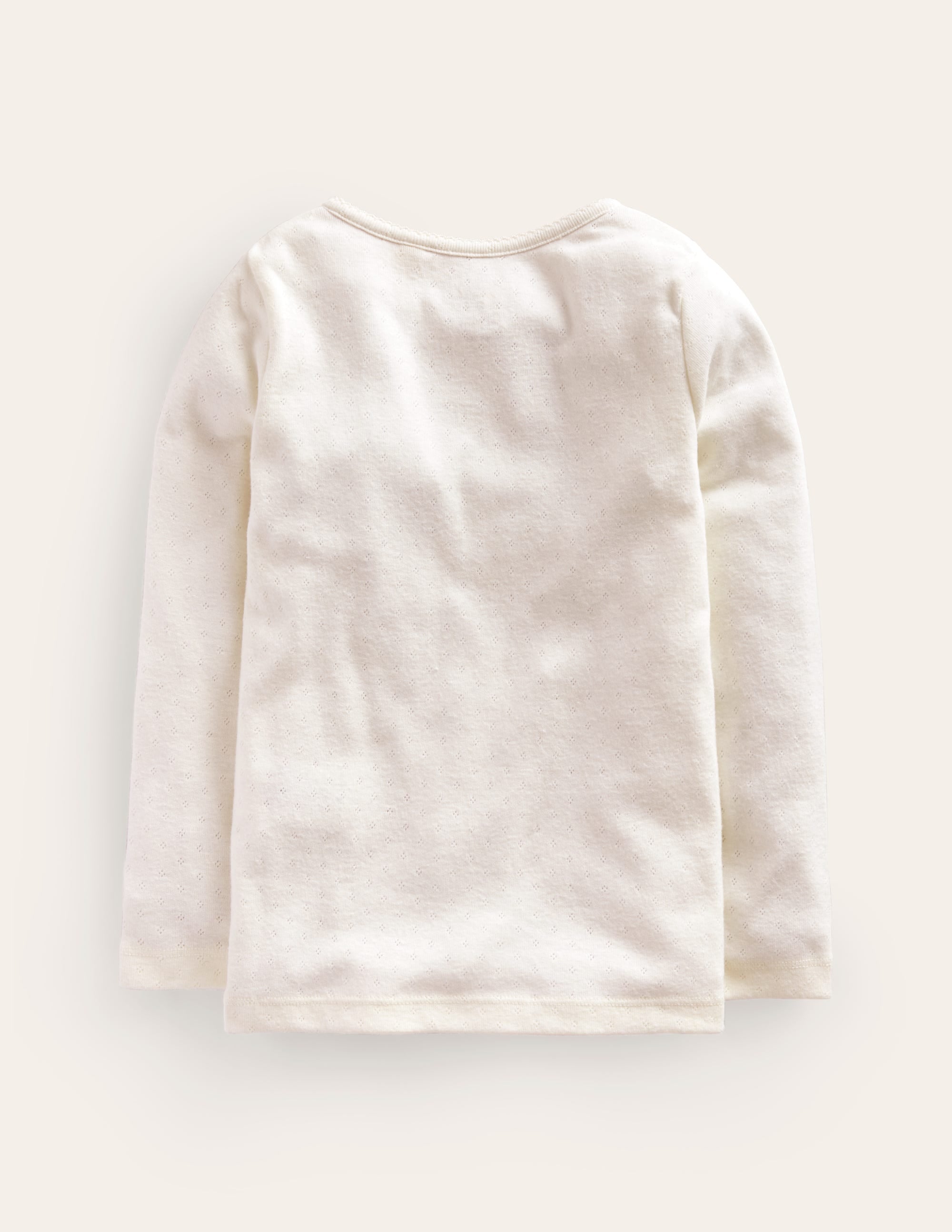 Henley Pointelle Top-Ivory - Image 2
