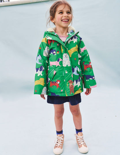 Sherpa Lined Anorak-Green Park Play Pets