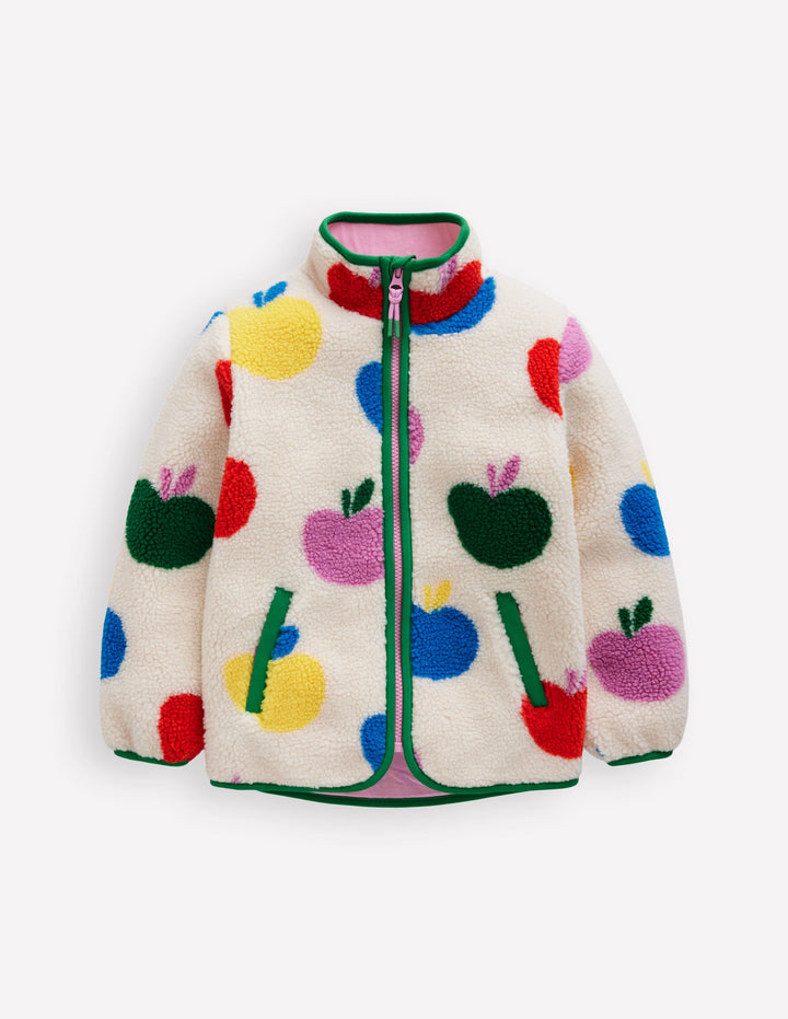 Eden Borg Zip-through Jacket-Multi Large Apples