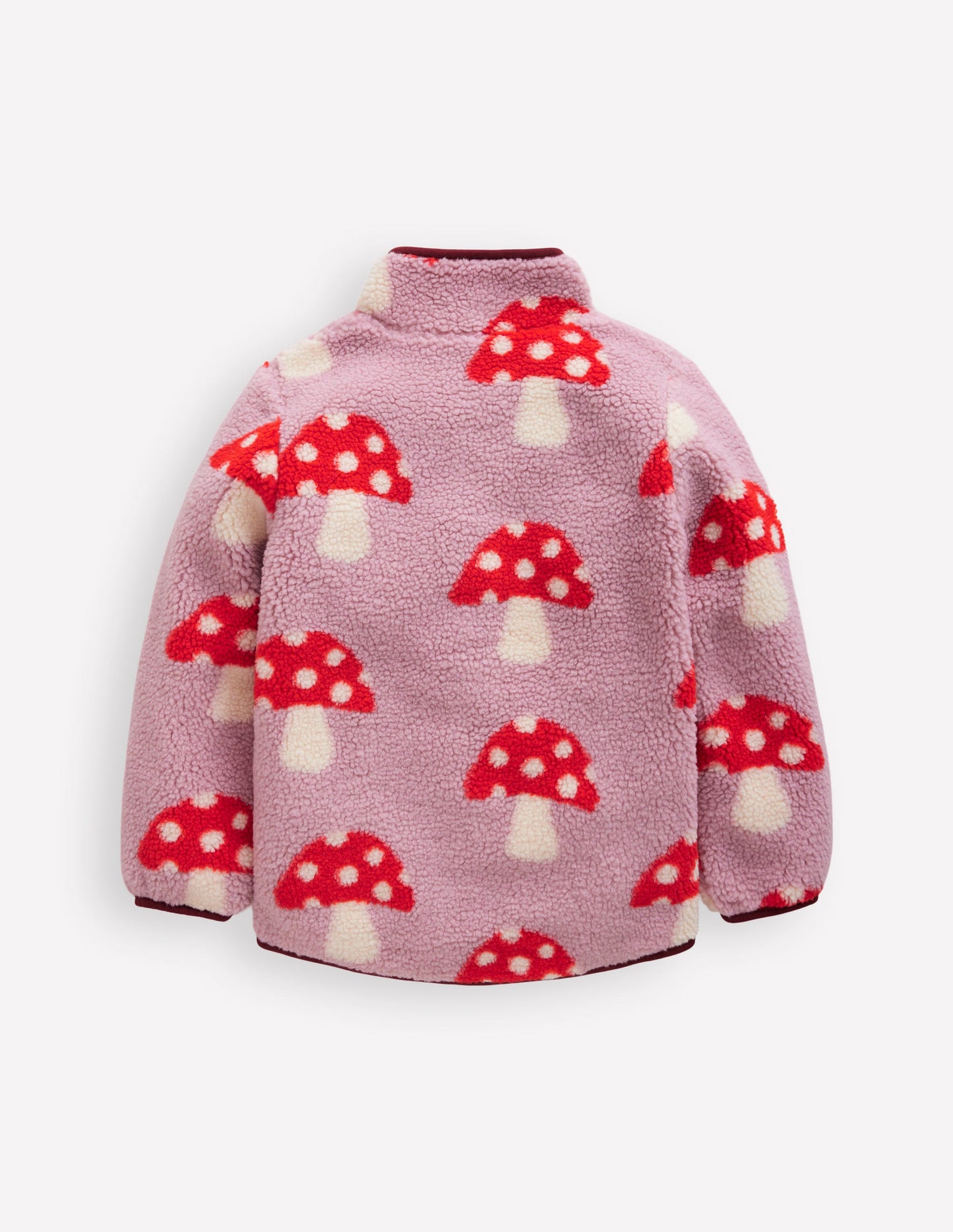 Eden Borg Zip-through Jacket-Vintage Pink Large Toadstools