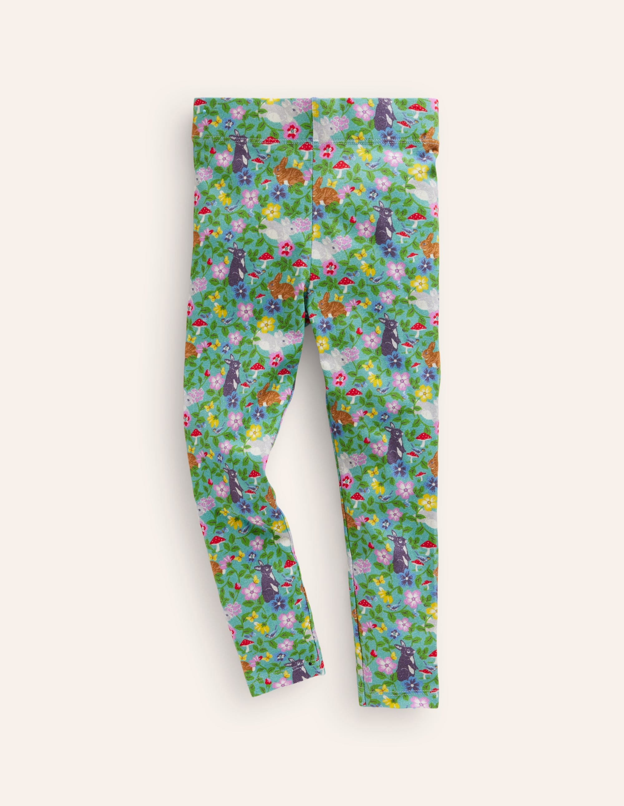 Everyday Fun Leggings-Brook Blue Bunny Field - Image 1