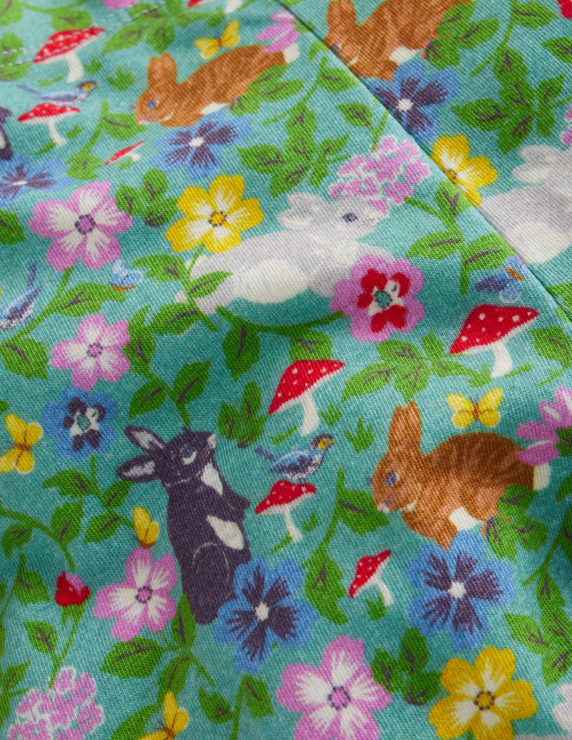 Everyday Fun Leggings-Brook Blue Bunny Field - Image 3
