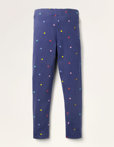 Fun Leggings-Starboard Blue Confetti Spot