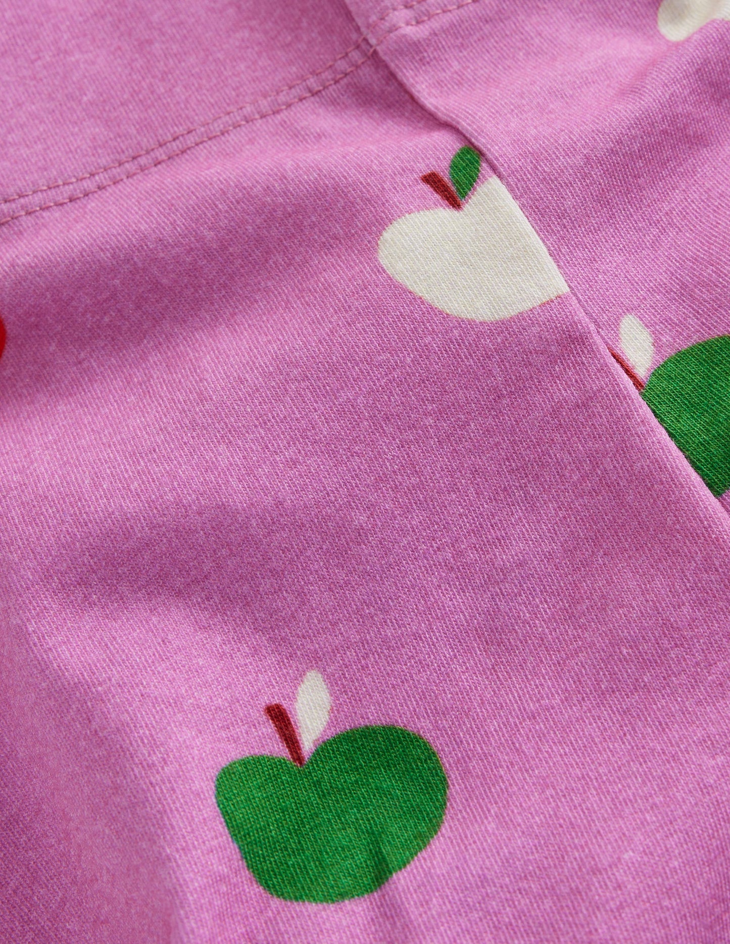 Fun Leggings-Vintage Mauve Rainbow Apples