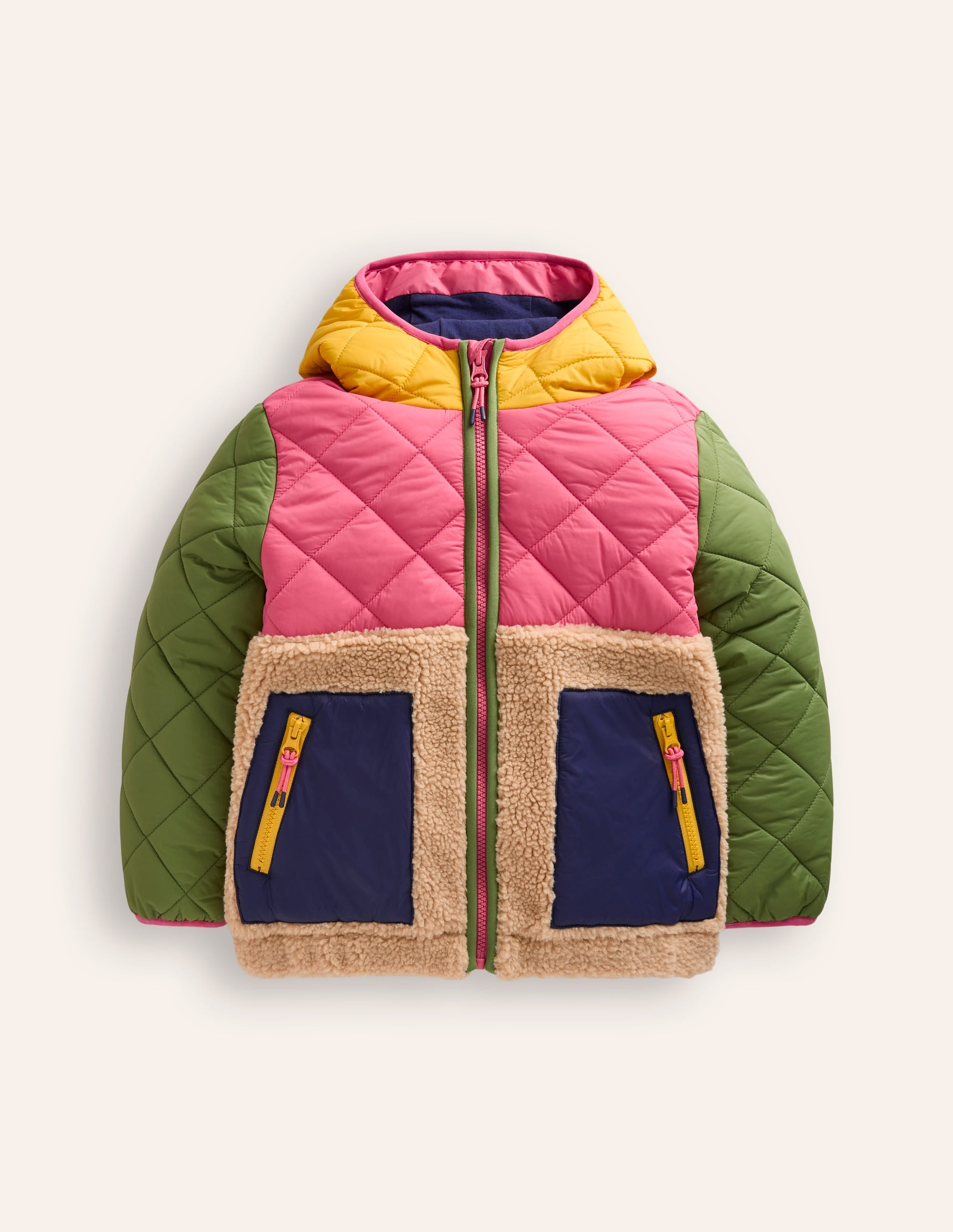 Annabelle Borg Mix Jacket-Multi Colourblock - Image 1