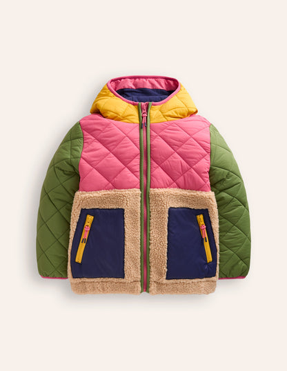 Annabelle Borg Mix Jacket-Multi Colourblock-1