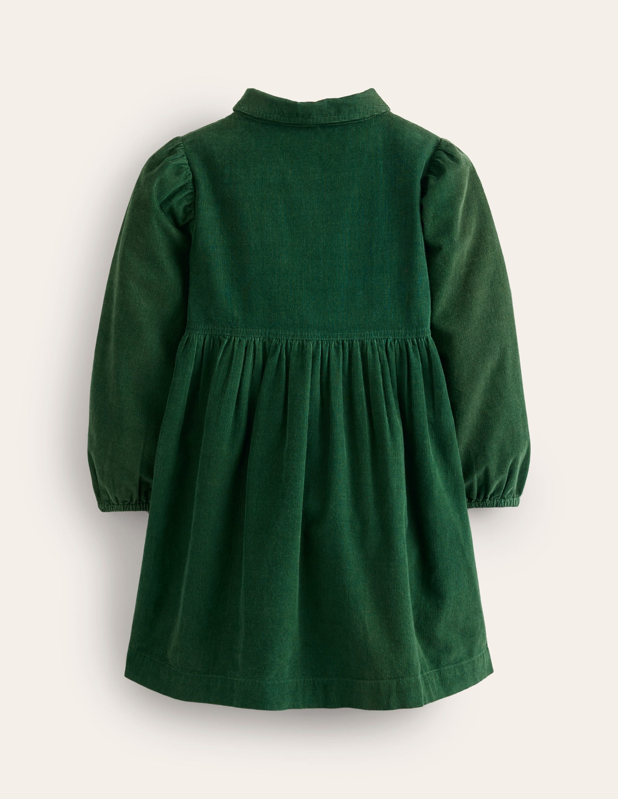 Puff Sleeve Shirt Dress-Pine Cord - Image 2