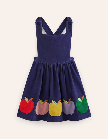 Lucilla Pinafore Dress-Starboard Blue