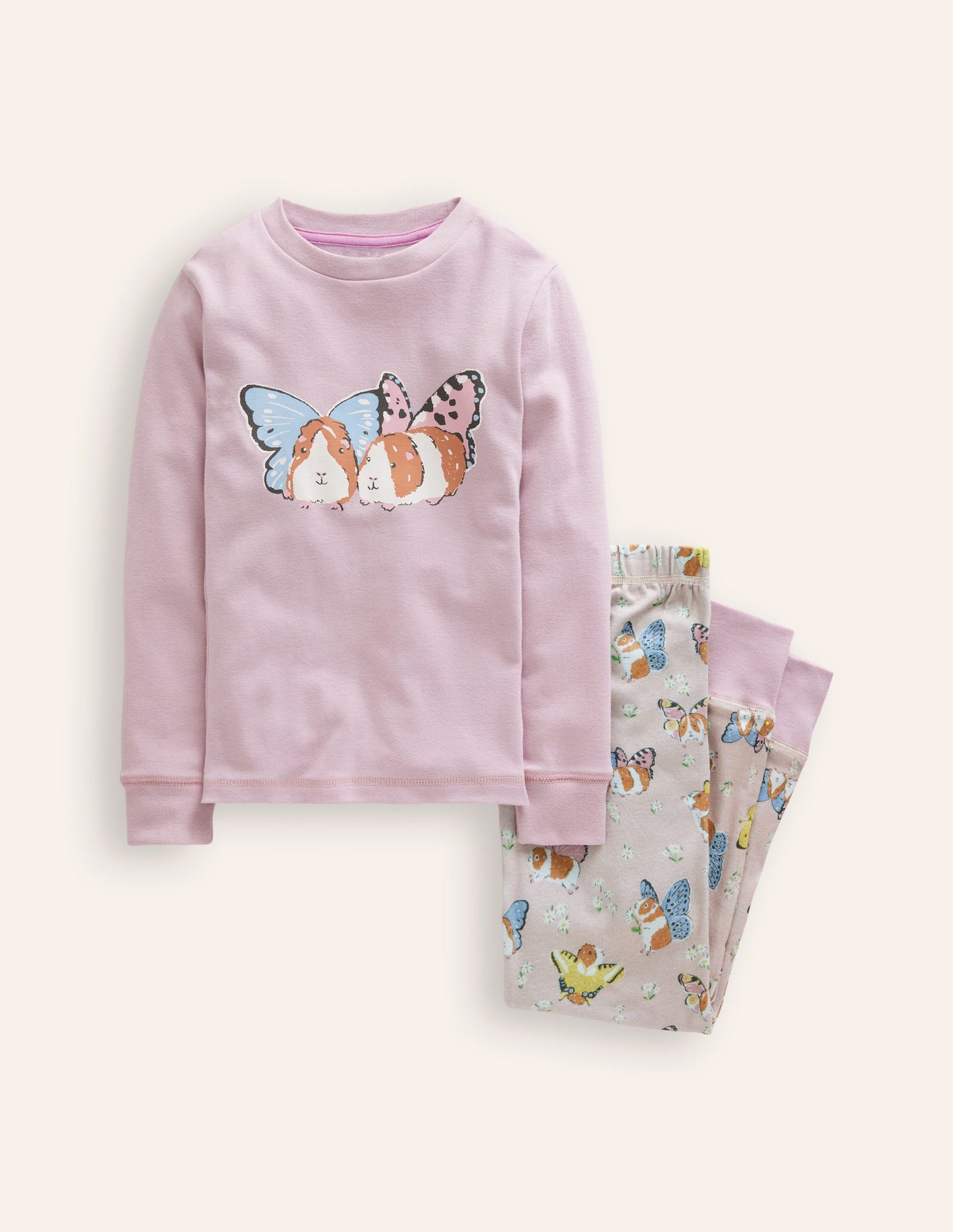 Snug Long John Pyjamas-Fairy Guinea Pigs