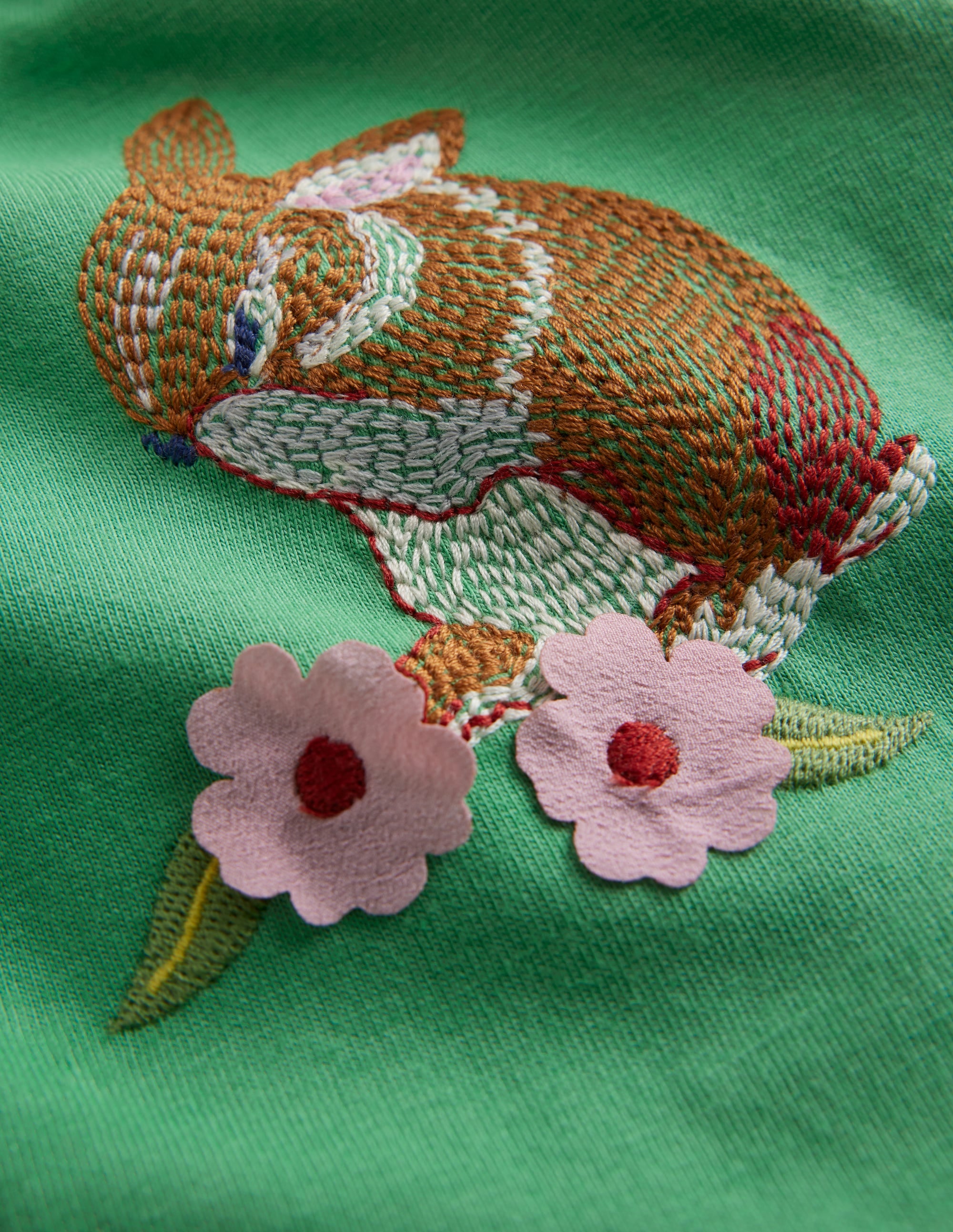 Superstitch Puff Sleeve Top-Jade Bunnies - Image 3