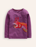 Front & Back T-shirt-Bramble Purple Squirrel