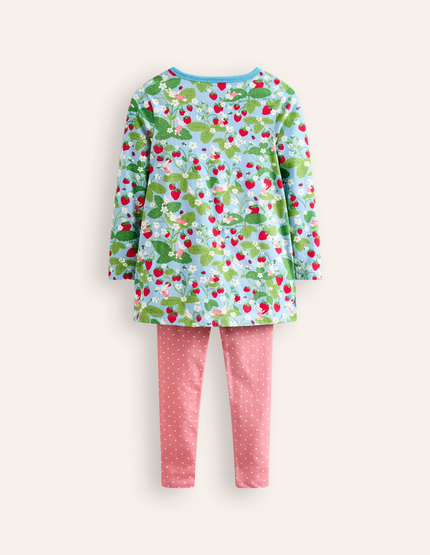 Print Tunic and Leggings Set-Strawberry Field