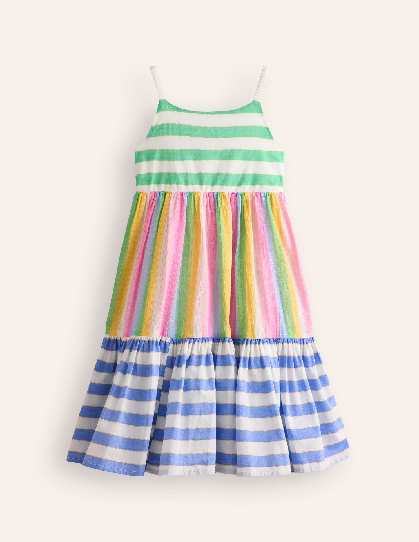 Deadstock Dresses-Multi Stripe Hotchpotch