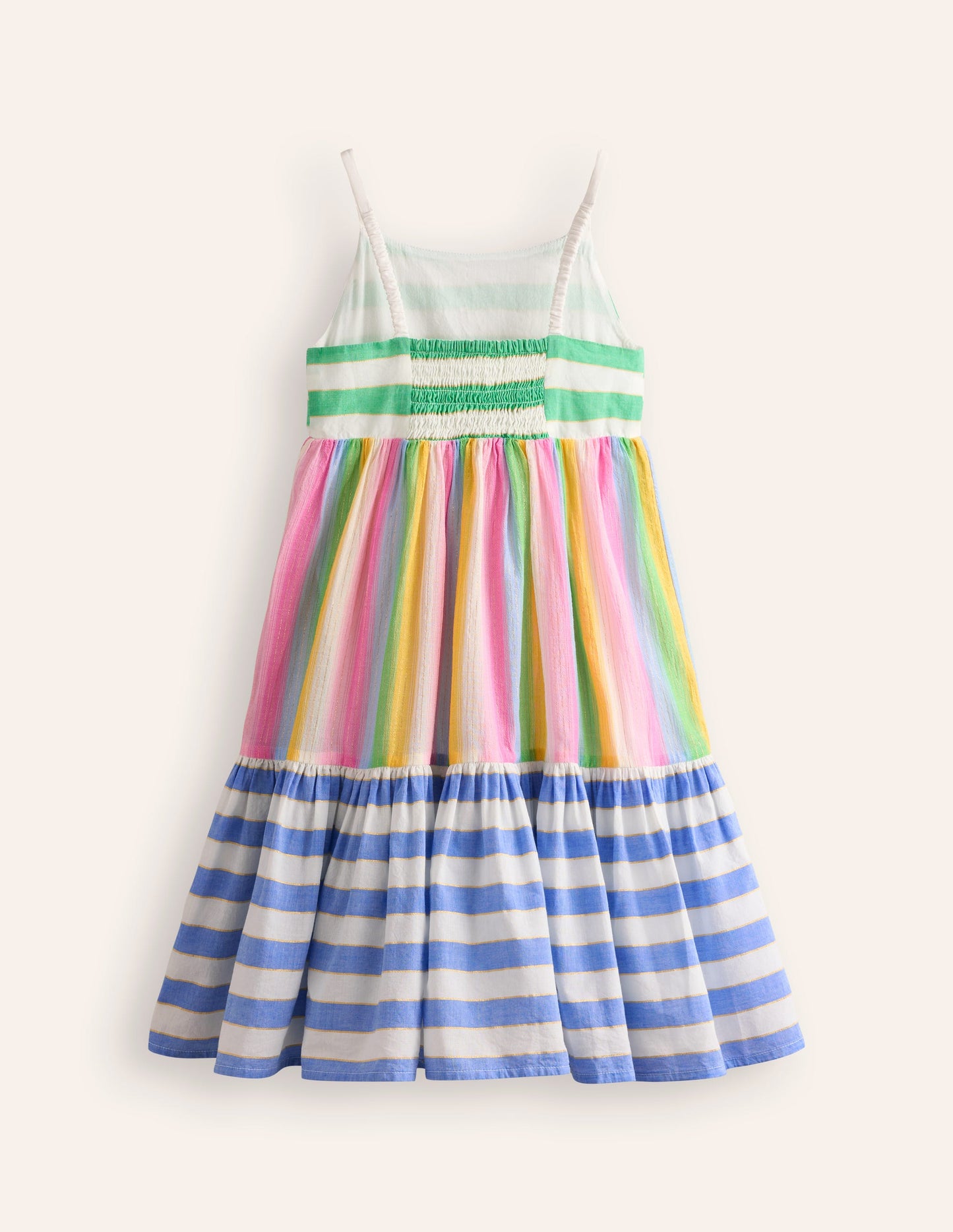 Deadstock Dresses-Multi Stripe Hotchpotch
