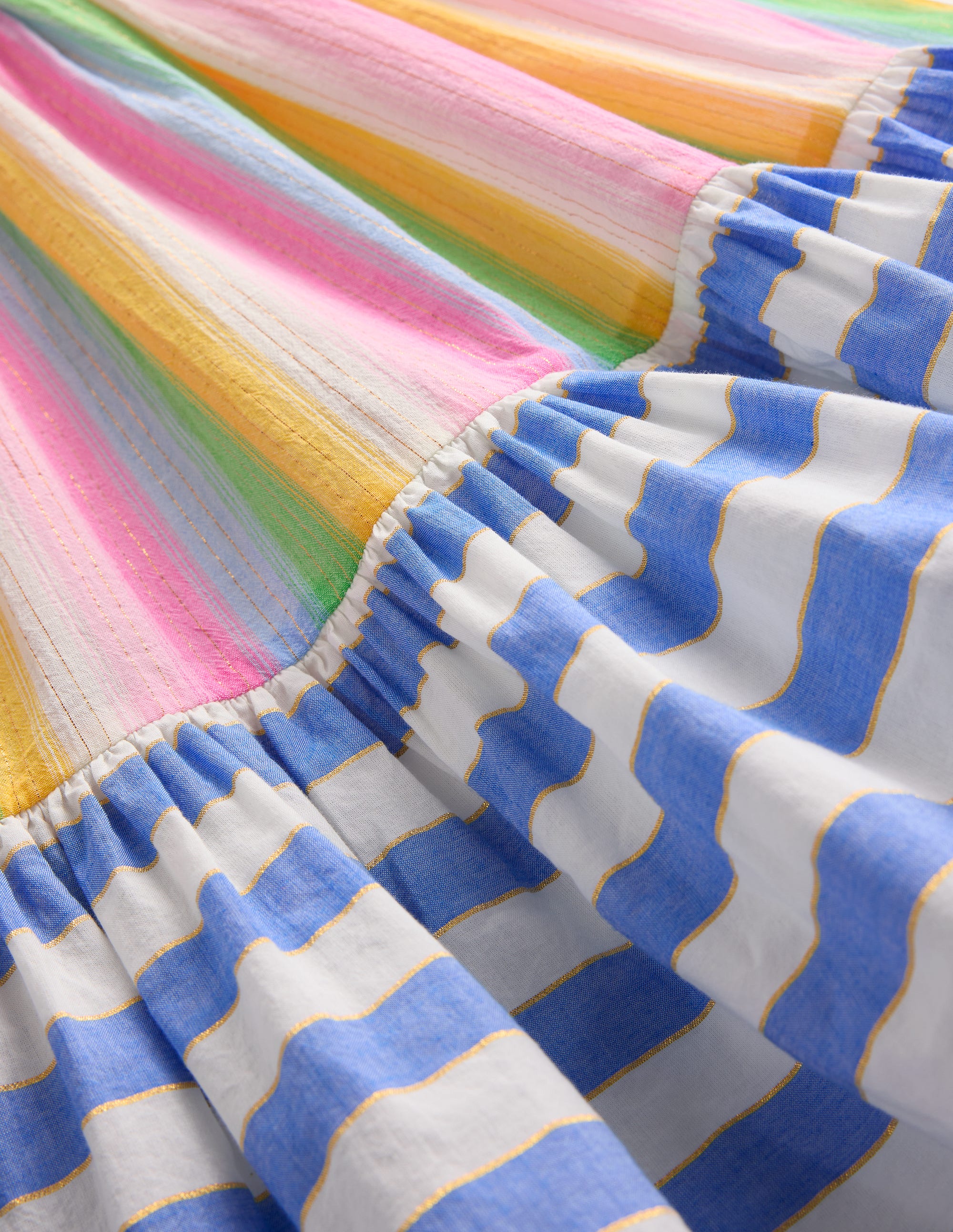 Deadstock Dresses-Multi Stripe Hotchpotch - Image 3