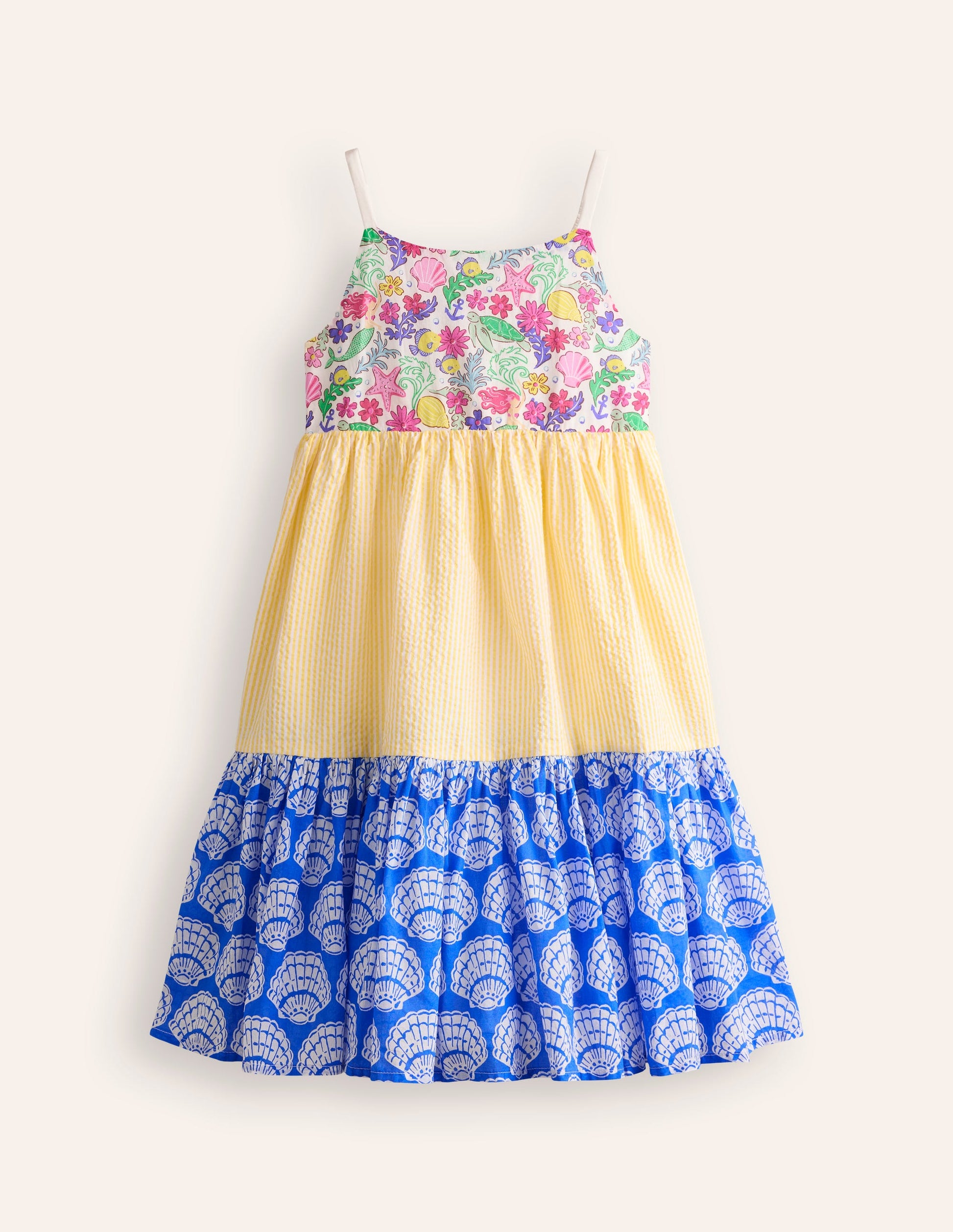 Deadstock Dresses-Blue Seashell Hotchpotch-1