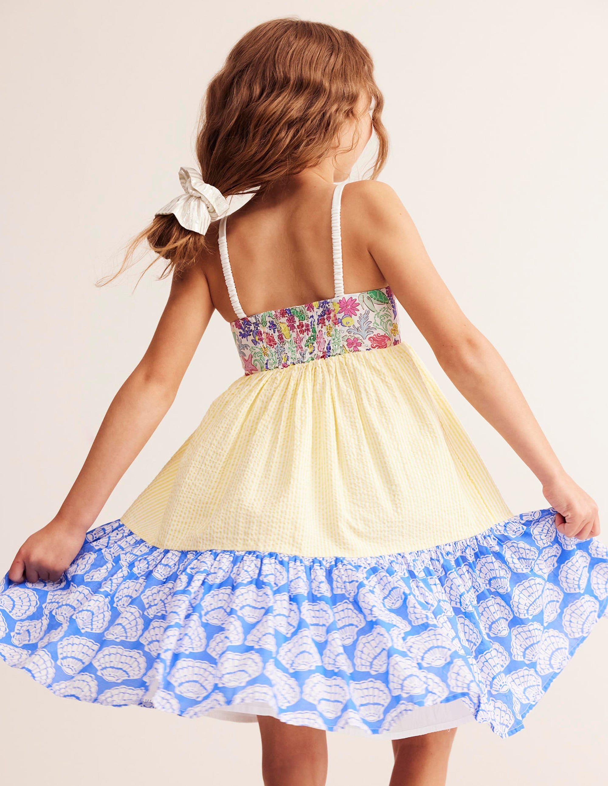Deadstock Dresses-Blue Seashell Hotchpotch - Image 5